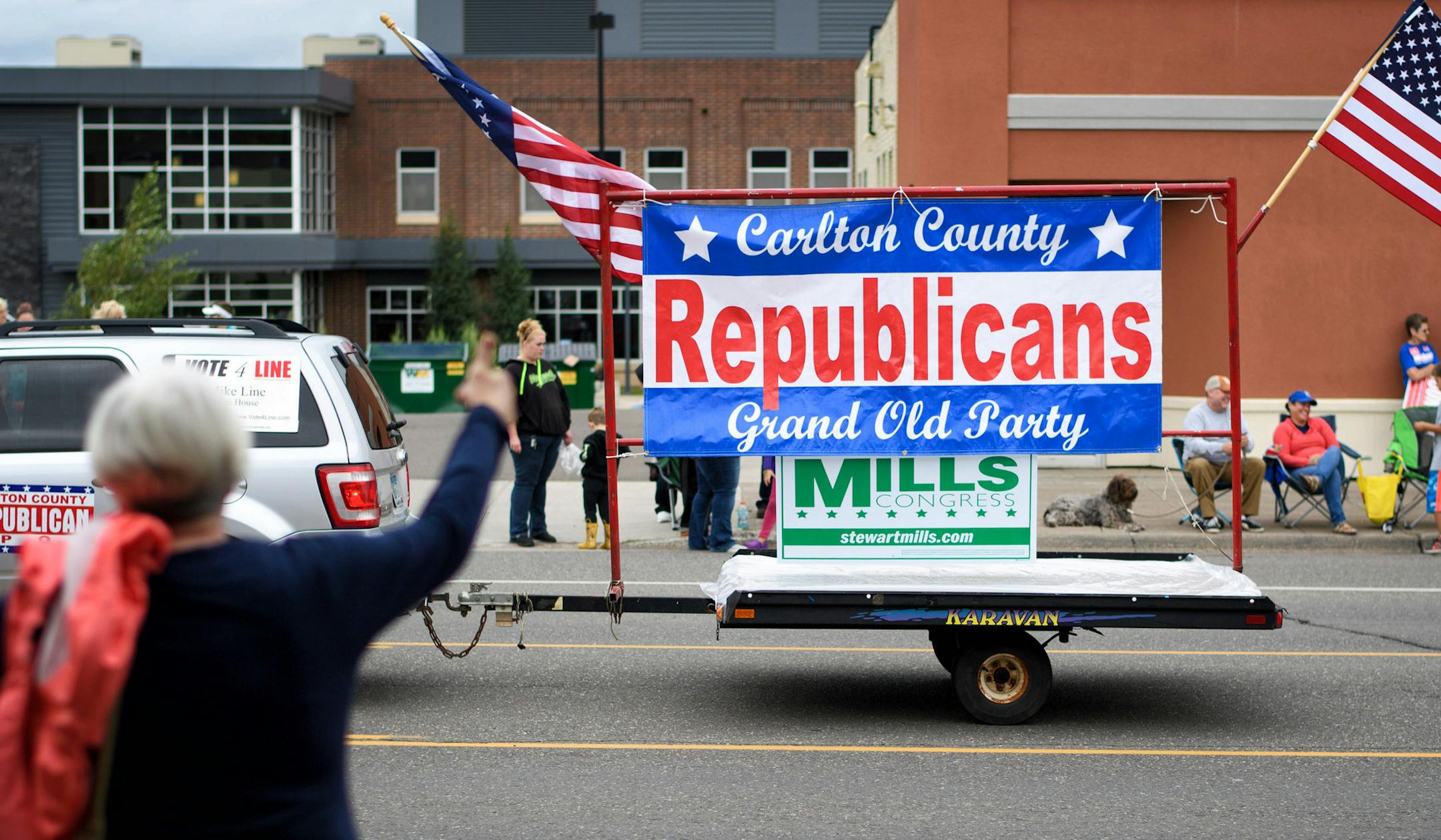 Carleton County Republicans got a thumbs-up from a supporter at the Cloquet Labor Day parade. ] GLEN STUBBE * gstubbe@startribune.com Monday, September 5, 2016 Hillary Clinton has a formidable team on the Iron Range to identify supporters and make sure they vote in November. While Donald Trump has relied on high-profile events, Clinton's widening organizational effort on the Iron Range mirrors the get-out-the-vote effort that will be critical in battleground states around the country.