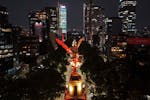 Mexico City's Angel of Independence shines bright, Wednesday, May 29, 2024. The country's general election is set for June 2.