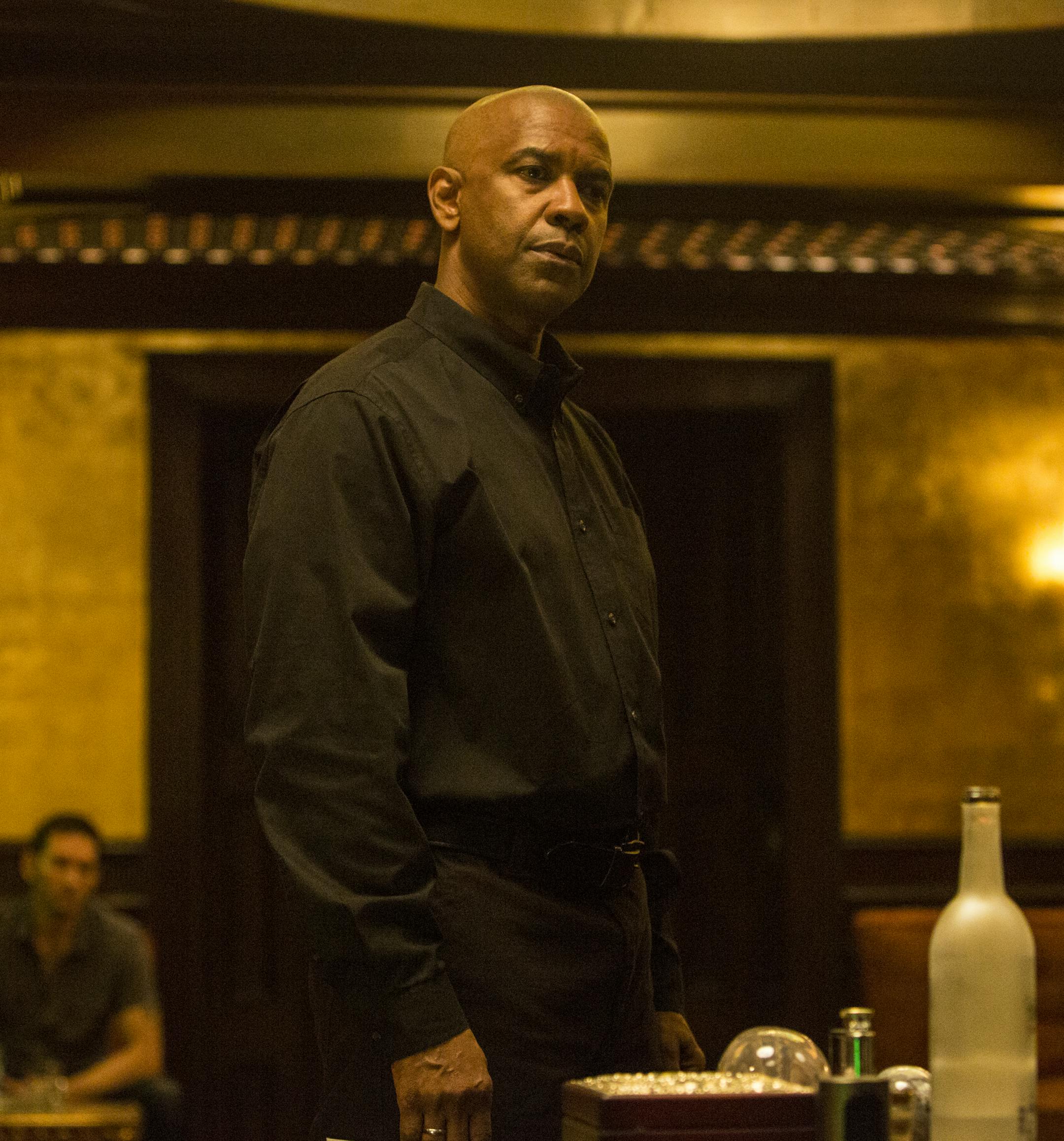 In this image released by Columbia Pictures, Denzel Washington appears in a scene from "The Equalizer." (AP Photo/Sony, Columbia Pictures, Scott Garfield)