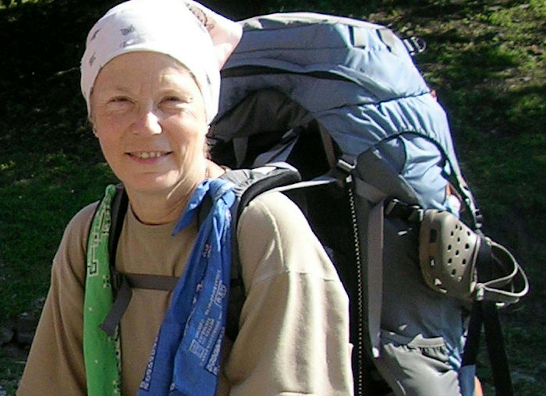 Susan Ketel in West Virginia during her AT hike.