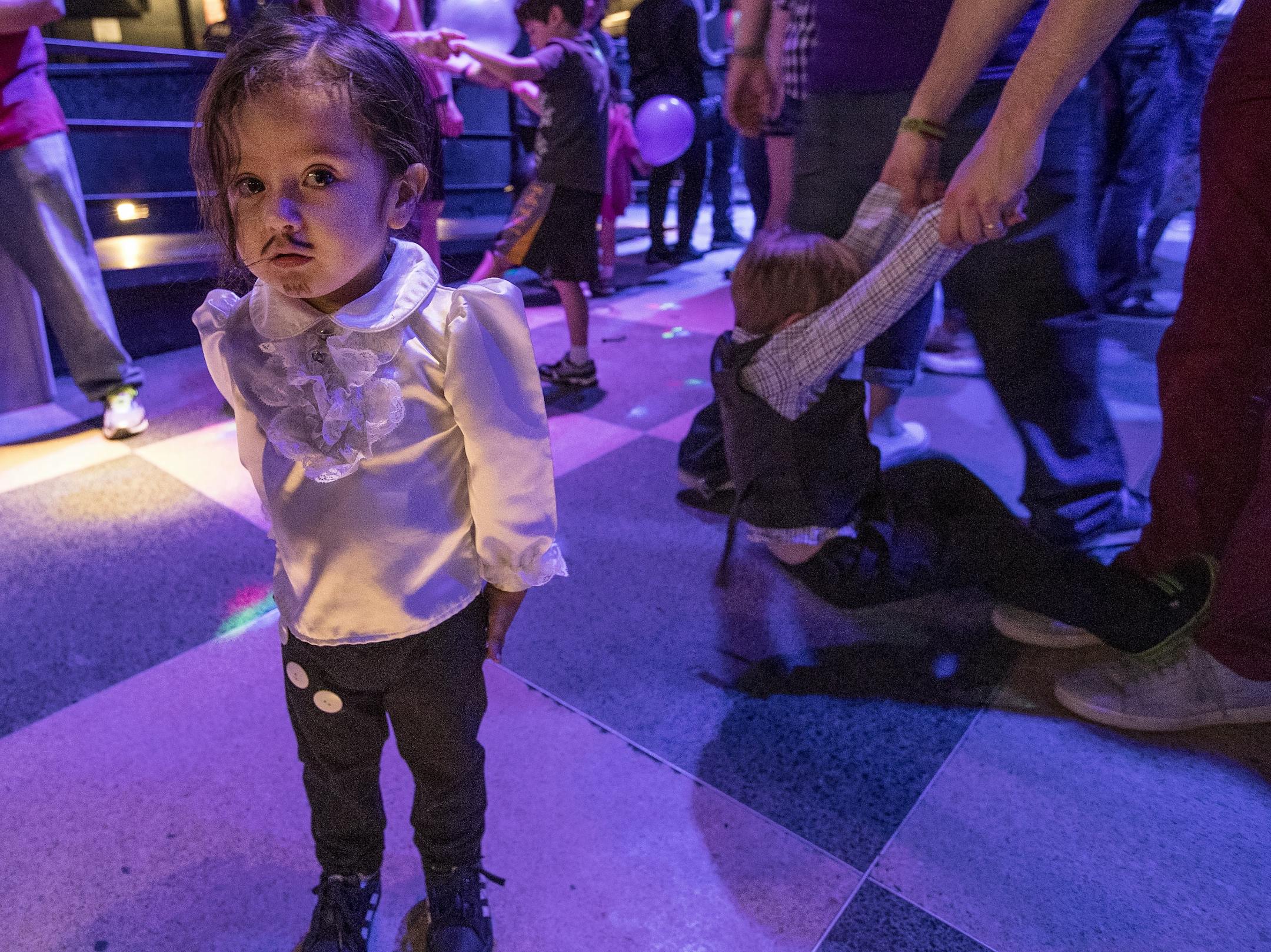 Marques Kelly Jr. 2, was dressed as Prince at the I Would Dance 4 You party at First Avenue.