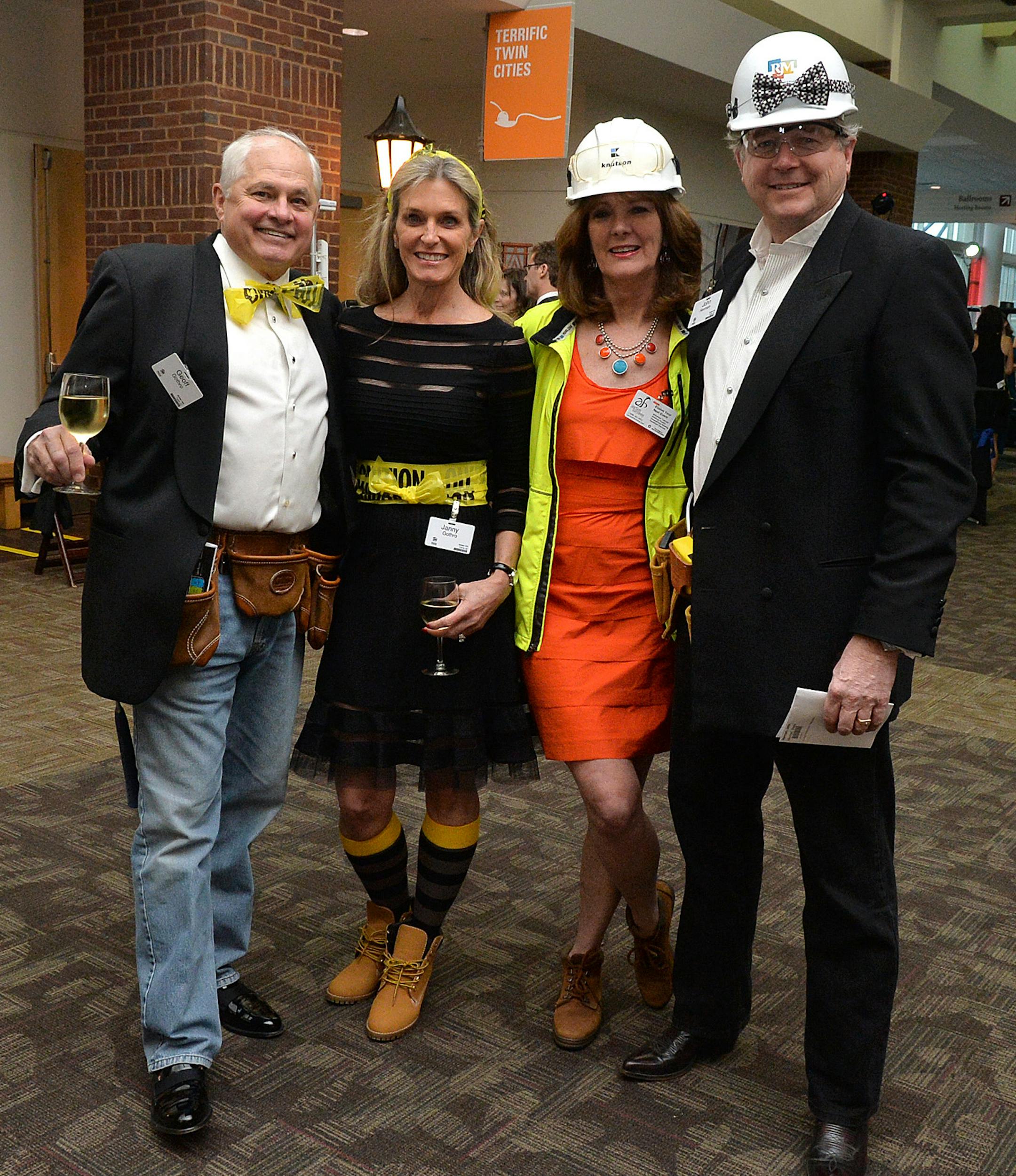 From left, Geoff and Janny Gothro and Diana and John Herman, parents of Olympic Slopestyle skier, Keri Herman. ] (SPECIAL TO THE STAR TRIBUNE/BRE McGEE) **Geoff Gothro (left), Janny Gothro (center left), Diana Herman (center right), John Herman (right), Keri Herman (not pictured)