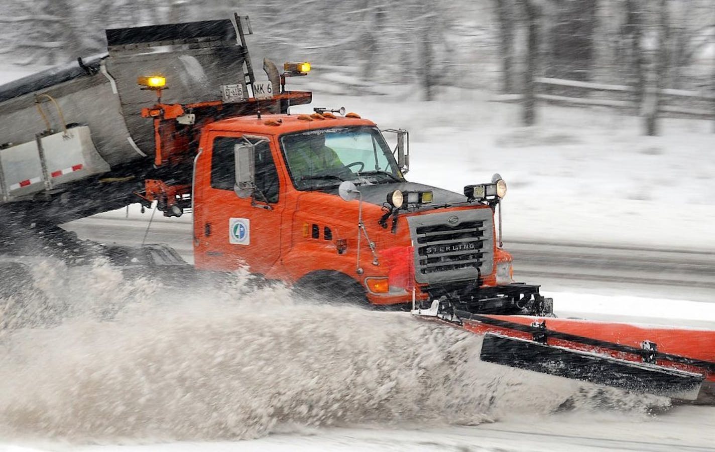 A Minnesota Department of Transportation snowplow.