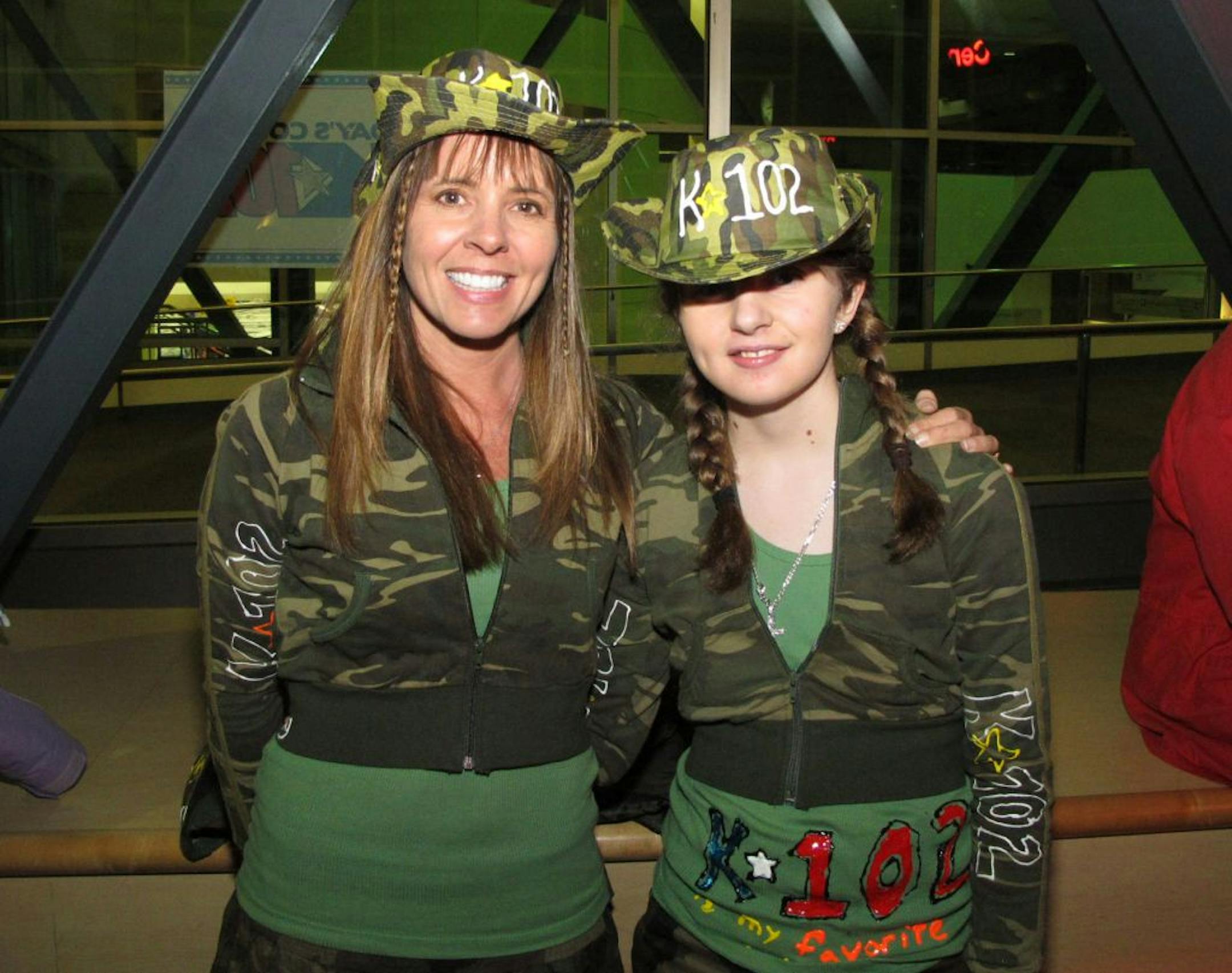 Fans at the Brad Paisley concert at the Xcel Energy Center in St. Paul included Amy and Gabriella Zuccone.