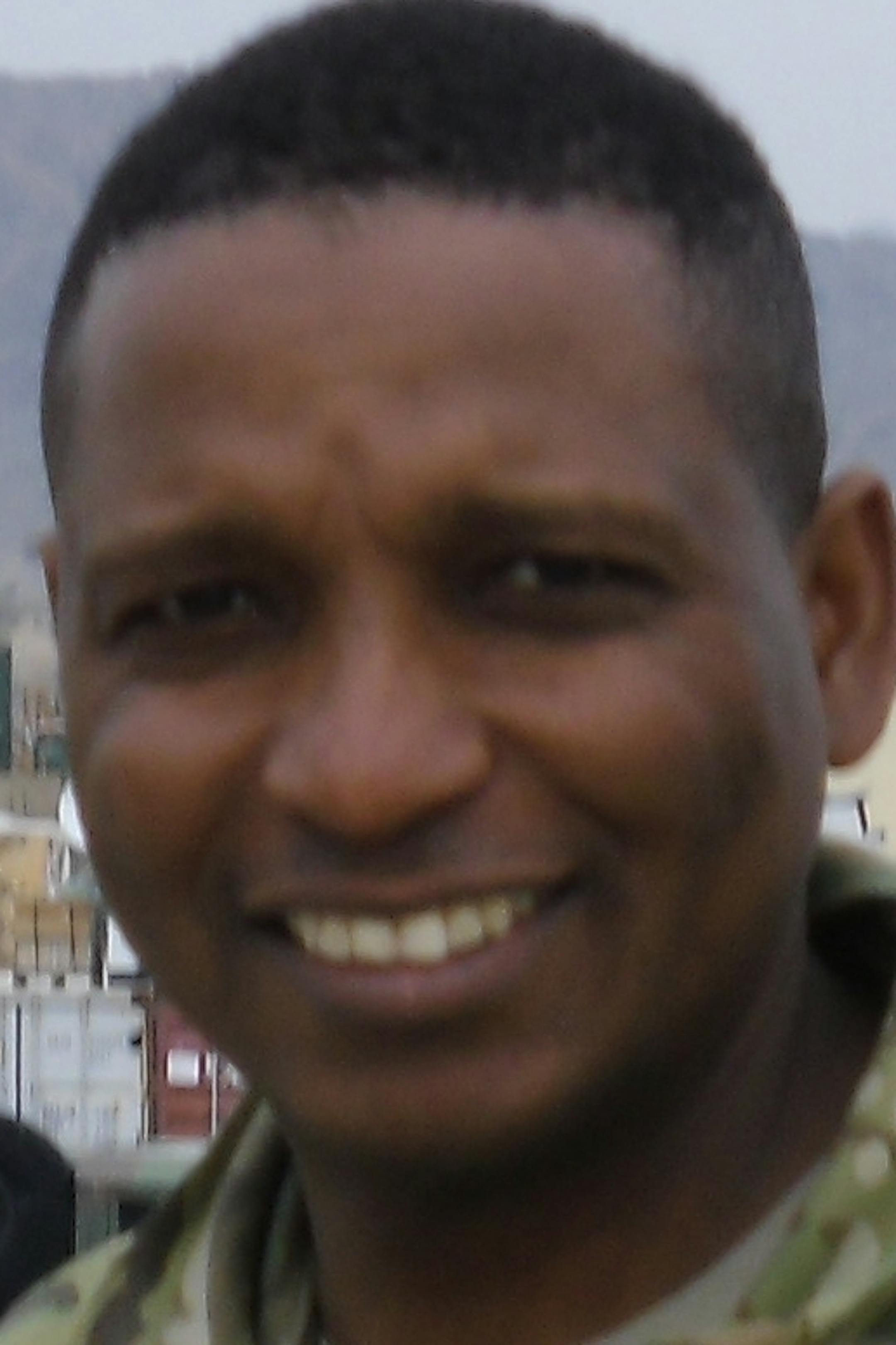 Papa Faal during his U.S. military deployment.