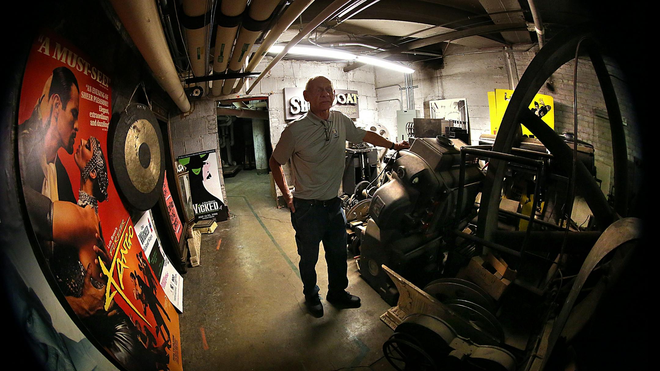 Dave Marietta, is a third-generation stagehand and longtime "House man" who helps to keep the restored Hennepin Theater Trust theaters running. The basement at the Orpheum is filled with historic items from decades of productions. Marietta can relate stories that date back to the days of vaudeville.