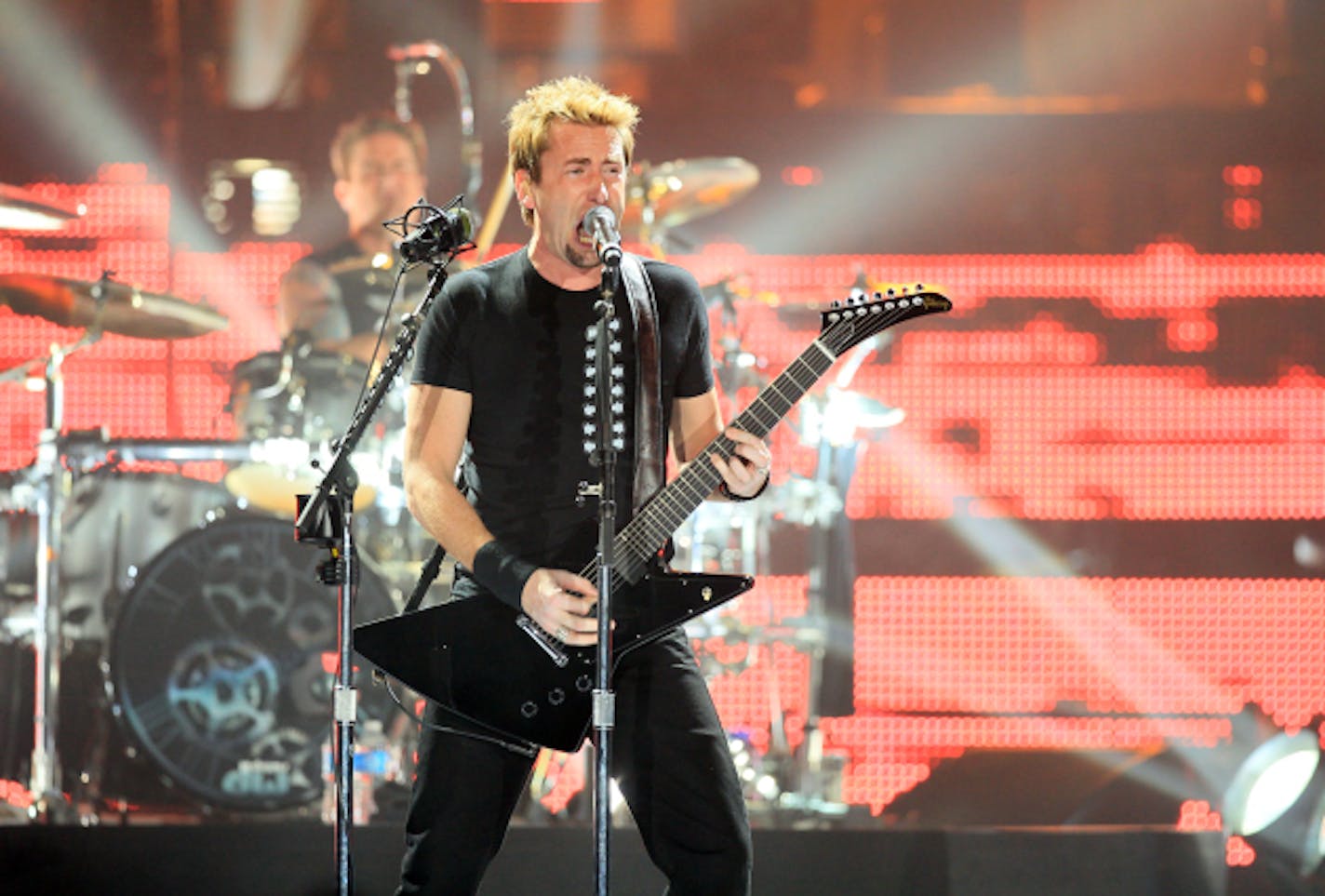 Nickelback's Chad Kroeger during a 2012 Target Center concert. / Renee Jones Schneider, Star Tribune