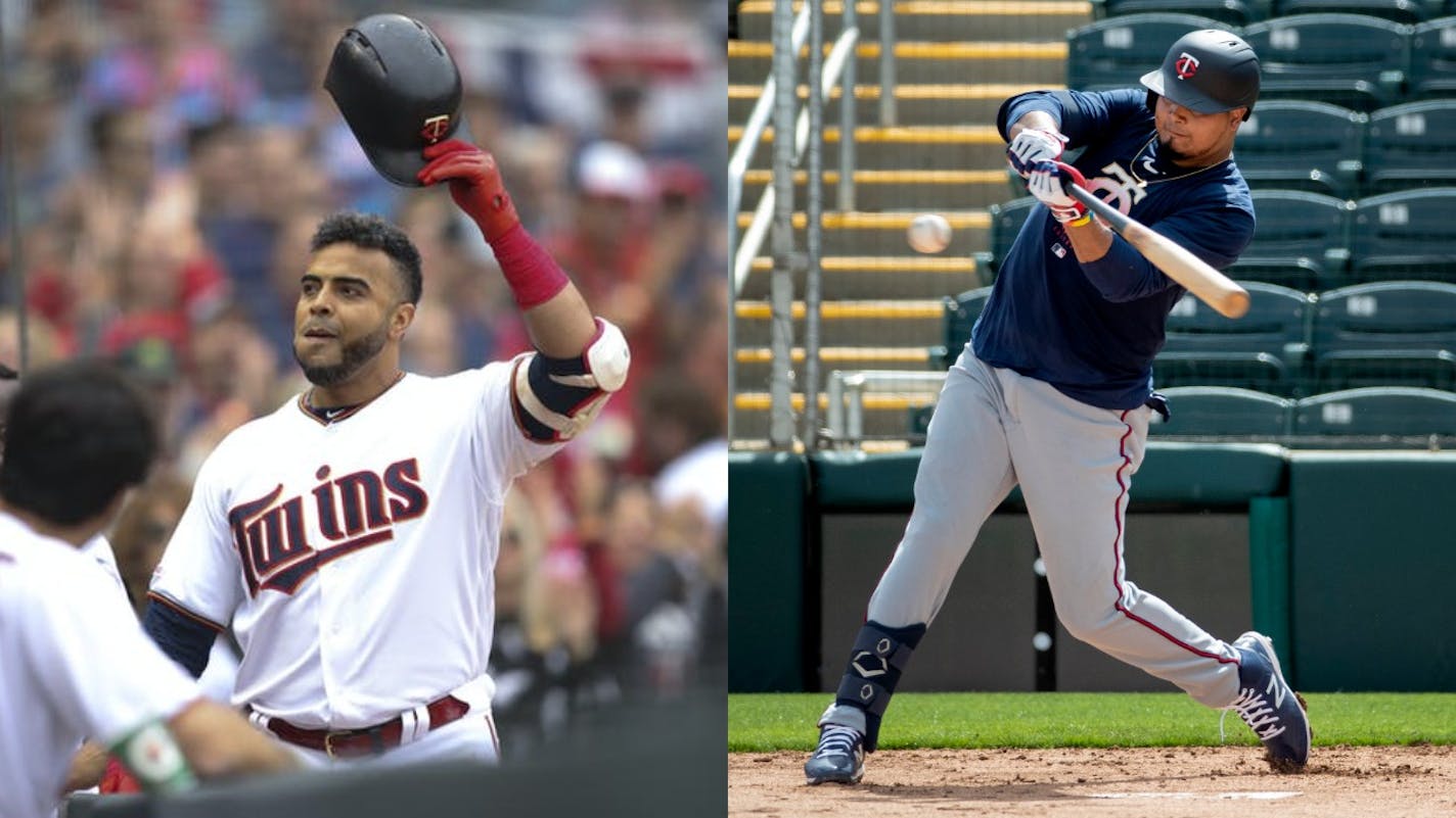 A short season means fewer games to reach personal milestones for 40-year-old Nelson Cruz (left), but a smaller sample size in which to hit for a high average for a line-drive hitter such as Luis Arraez.