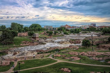 Falls Park in Sioux Falls, S.D.