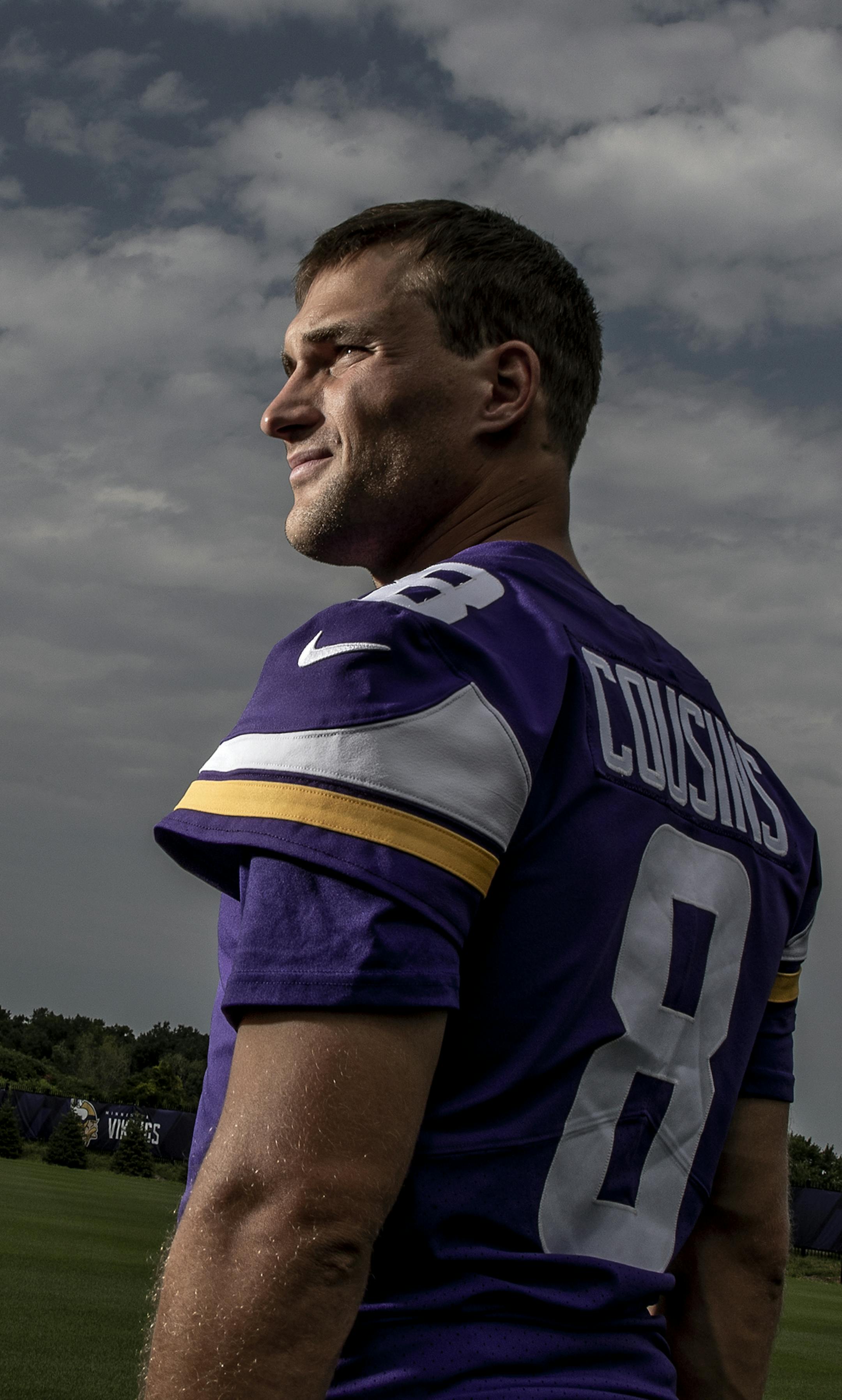 Minnesota Vikings quarterback Kirk Cousins. ] CARLOS GONZALEZ ï cgonzalez@startribune.com ñ August 8, 2018, Eagan, MN, Twin Cities Orthopedics Performance Center, Minnesota Vikings Training Camp,