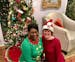 Jasmine Stringer, left, and Sharon Gifford, right, are the winners of the Hallmark Christmas Movie Dream Job contest. They'll watch 24 holiday movies 