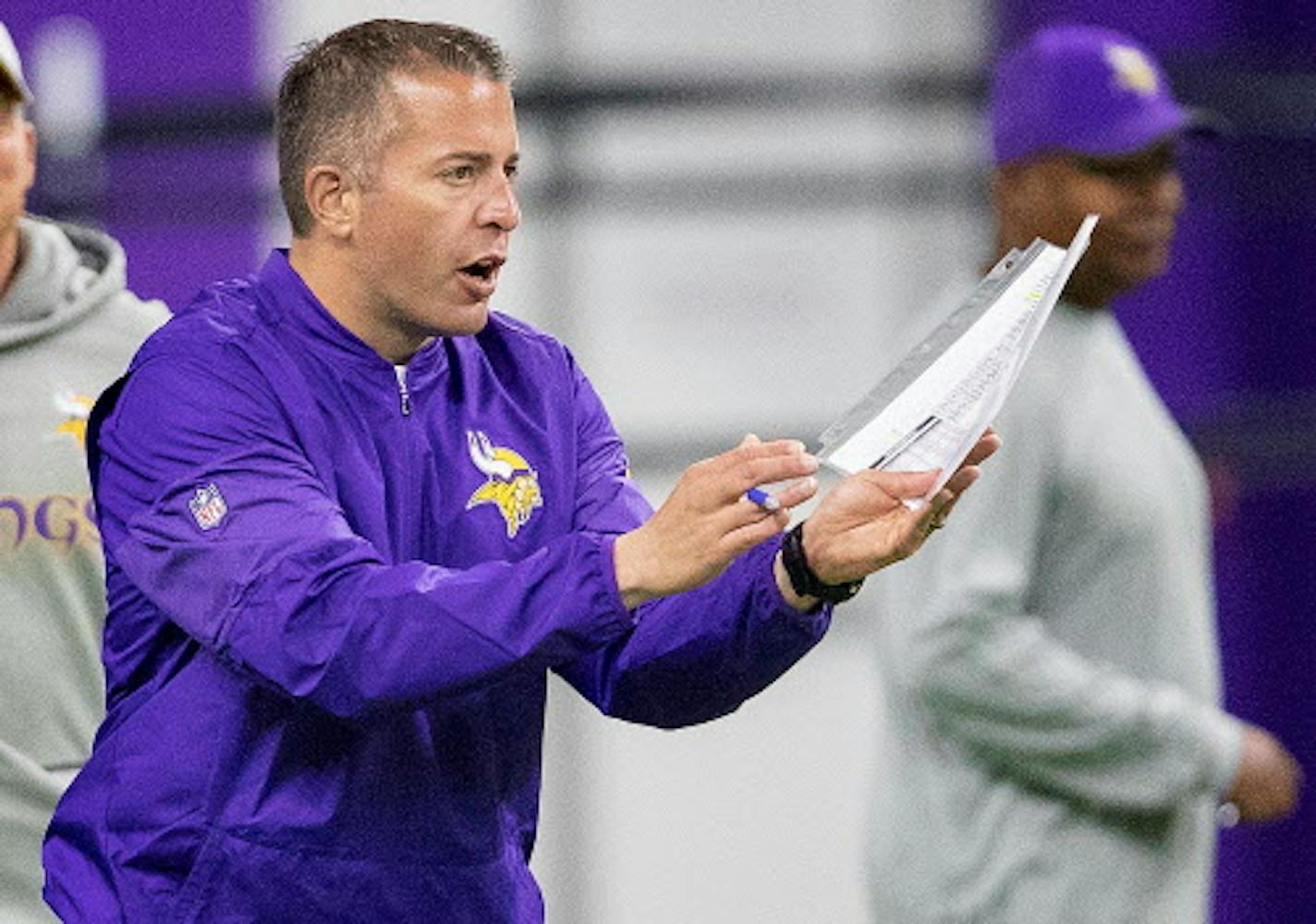 Minnesota Vikings offensive coordinator John DeFilippo.