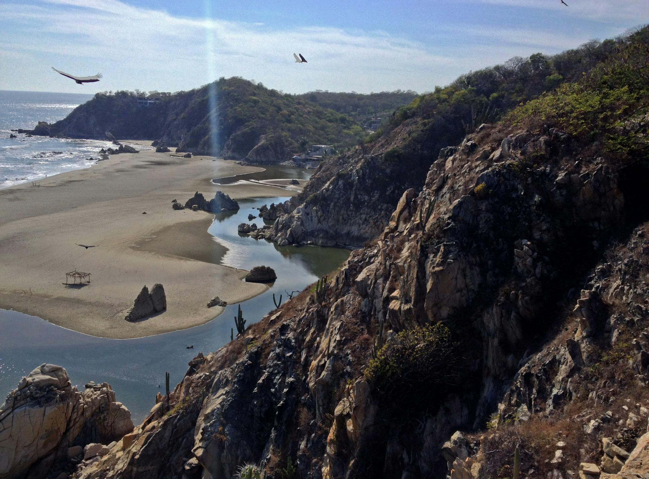 Views of Copalita Archaeological Park, in Huatulco, Mexico.