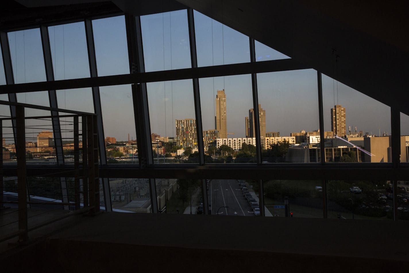 The southern skyline at U.S. Bank Stadium on Wednesday, August 3, 2016, in Minneapolis, Minn.