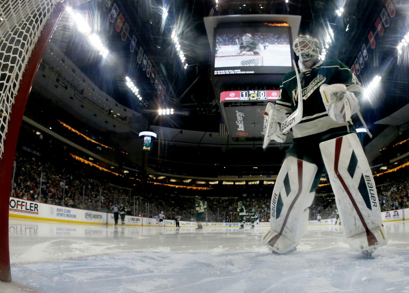 Minnesota Wild goalie Devon Dubnyk. ] CARLOS GONZALEZ cgonzalez@startribune.com, February 22, 2015, St. Paul, Minn., Xcel Energy Center, NHL, Minnesota Wild vs. Dallas Stars