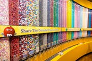 The Mall of America M&Ms store will feature a two-story footprint of the brand's signature "chocolate wall." (Provided by Mars Retail Group )