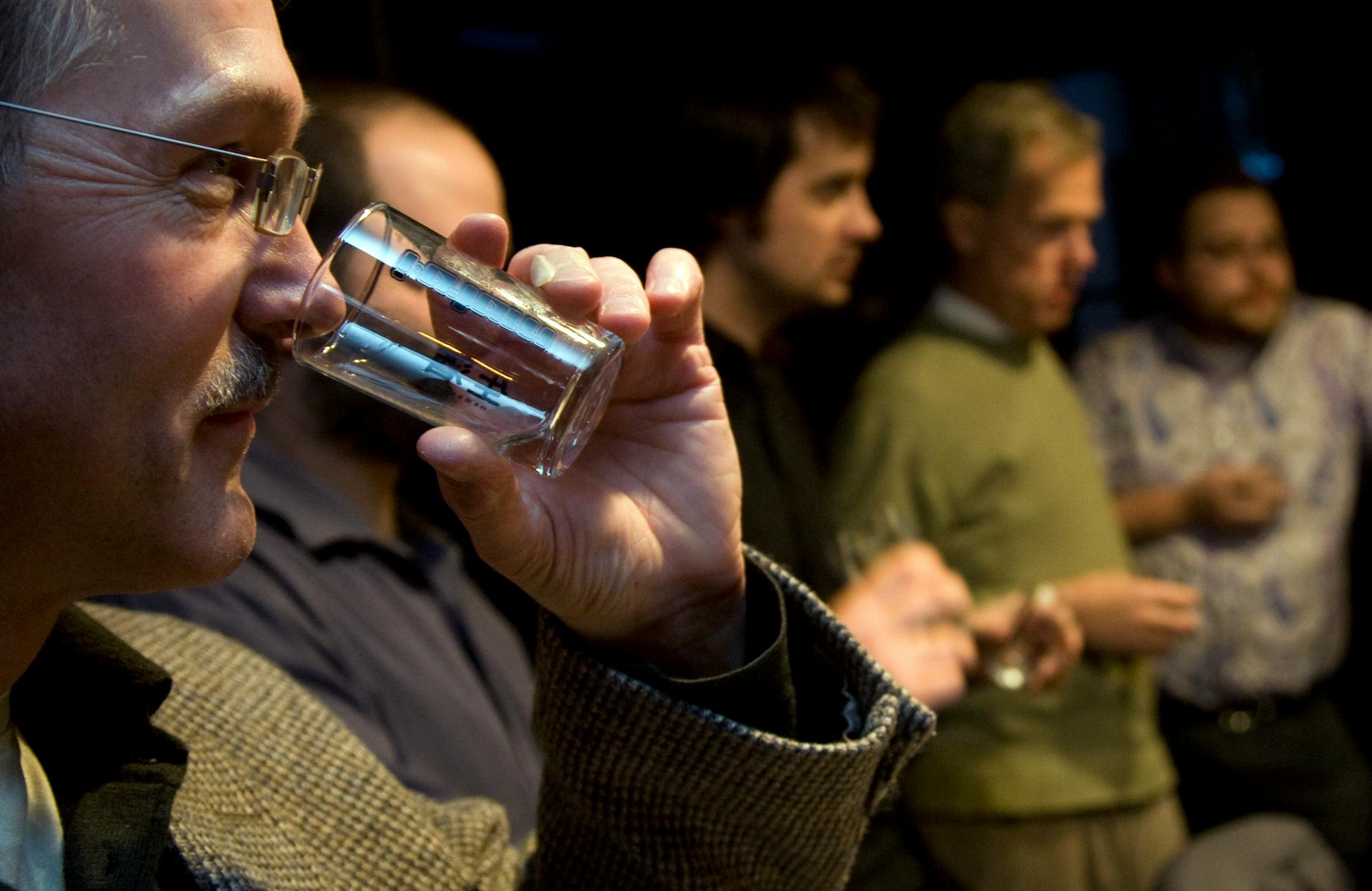 A customer sampled sake at moto-i, a new Uptown hotspot that brews its own.