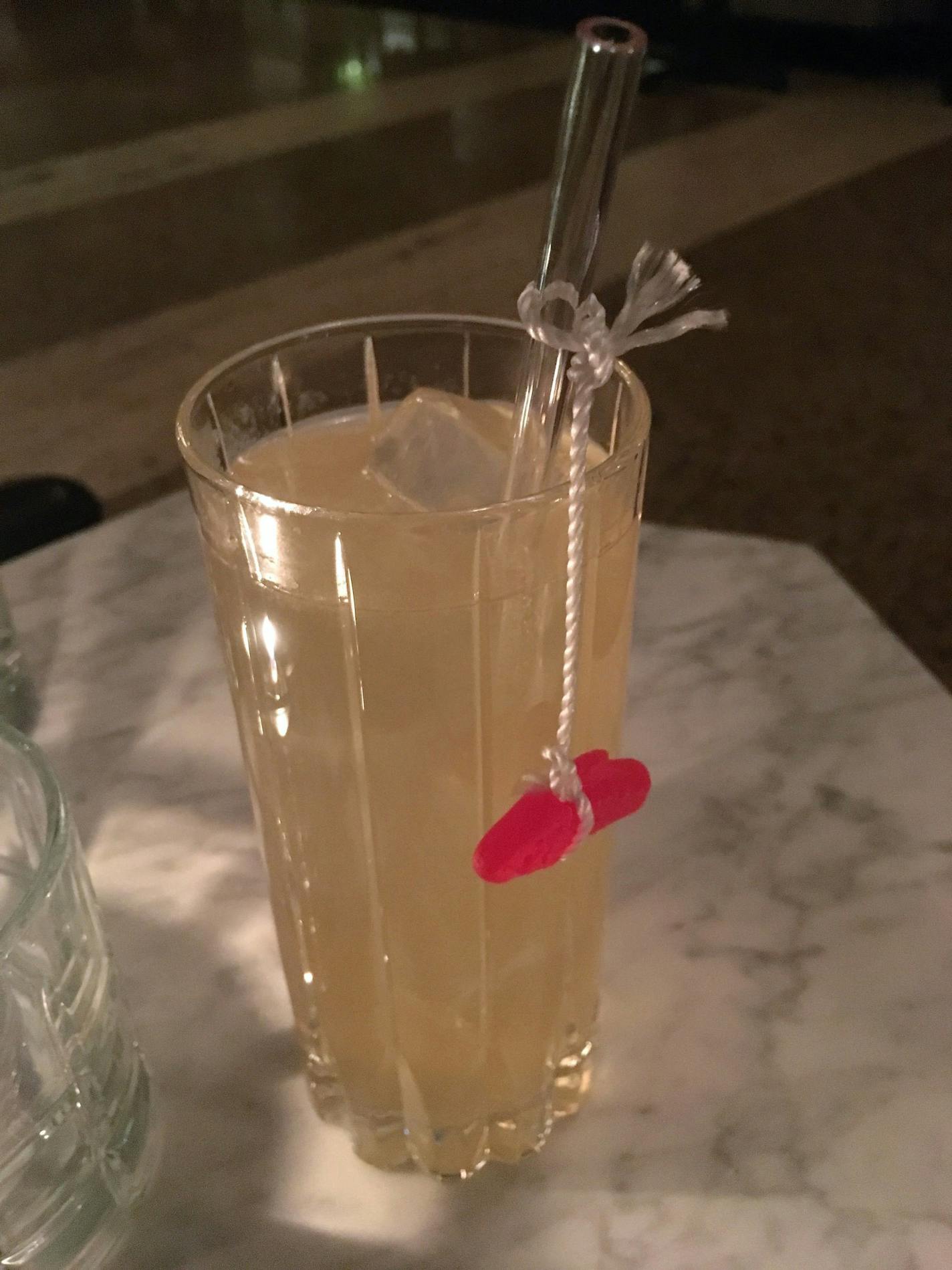 Fly Fishin&#x2019; & Finger Pickin&#x2019; is a cocktail that pays homage to former La Belle Vie bartender Adam Gorski at the new P.S. Steak lounge.