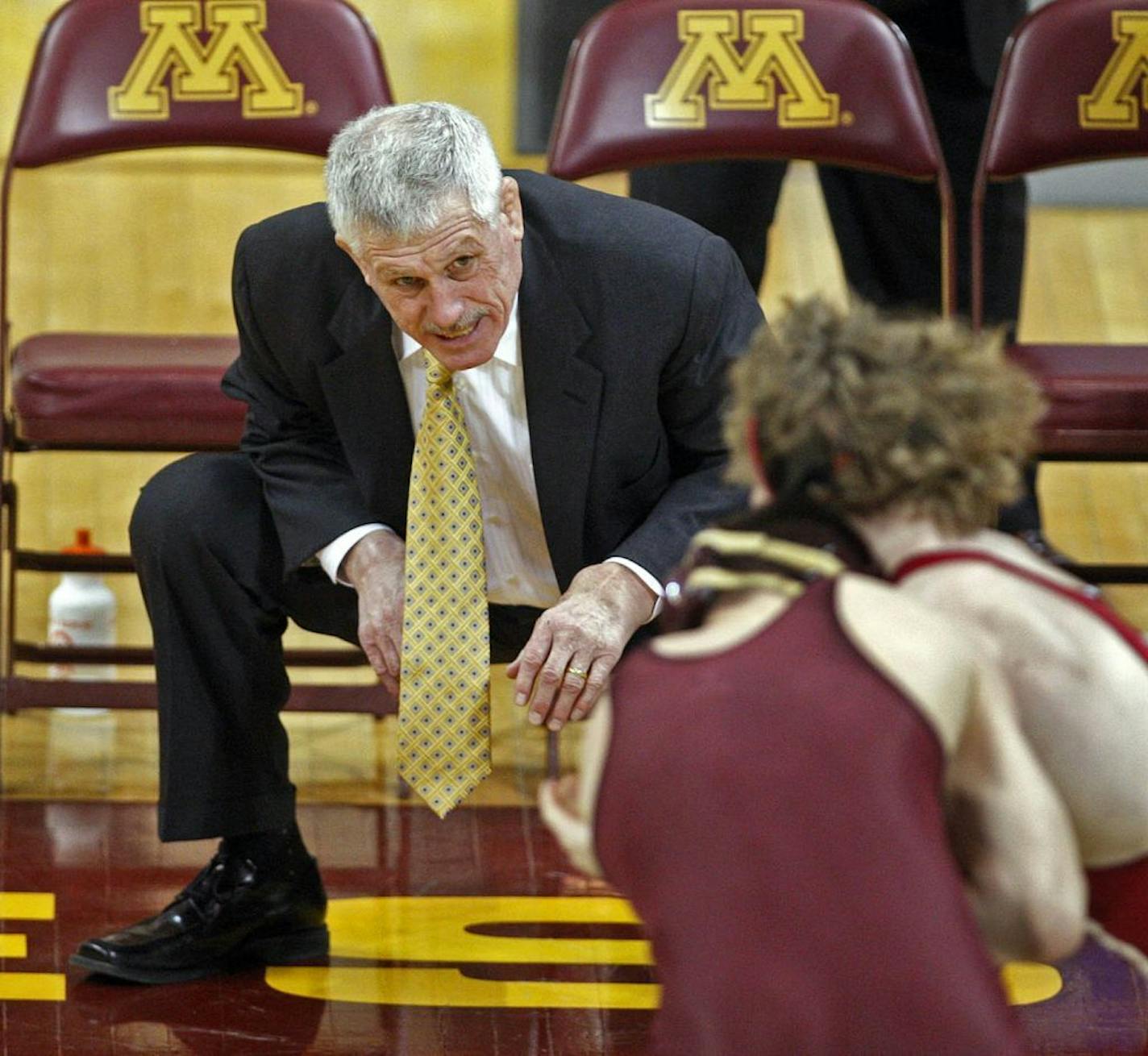 Gophers head wrestling coach J Robinson.