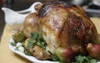 Sue Selasky's roast turkey with sage pan gravy. (Jarrad Henderson/Detroit Free Press/TNS) ORG XMIT: 1485807