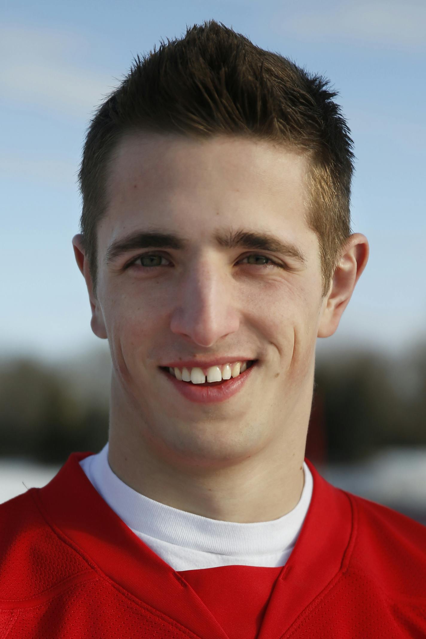 At the Roseville Outdoor Skating Oval, Grant Besse of Benilde St. Margaret is a member and player of the year for the all-metro hockey team. ]rtsong-taatarii@startribune.com