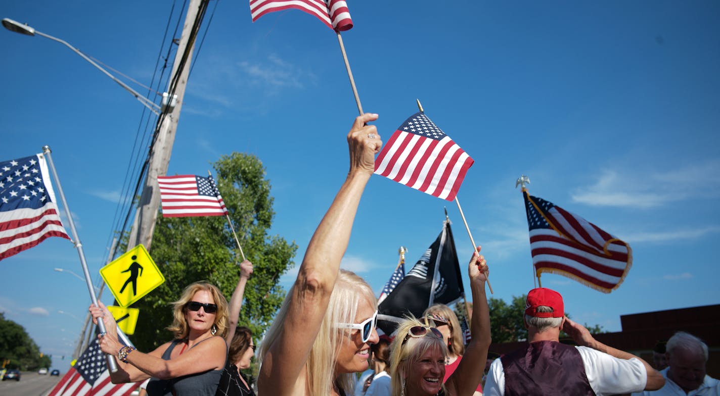 Supporters of the Pledge of Allegiance waved the flag in front of St. Louis Park City Hall.] The St. Louis Park City Council will hold a study session to take another look at its controversial decision last month to stop saying the Pledge of Allegiance at its meetings. No vote is expected and public testimony will not be taken. RICHARD TSONG-TAATARII &#xa5; richard.tsong-taatarii@startribune.com