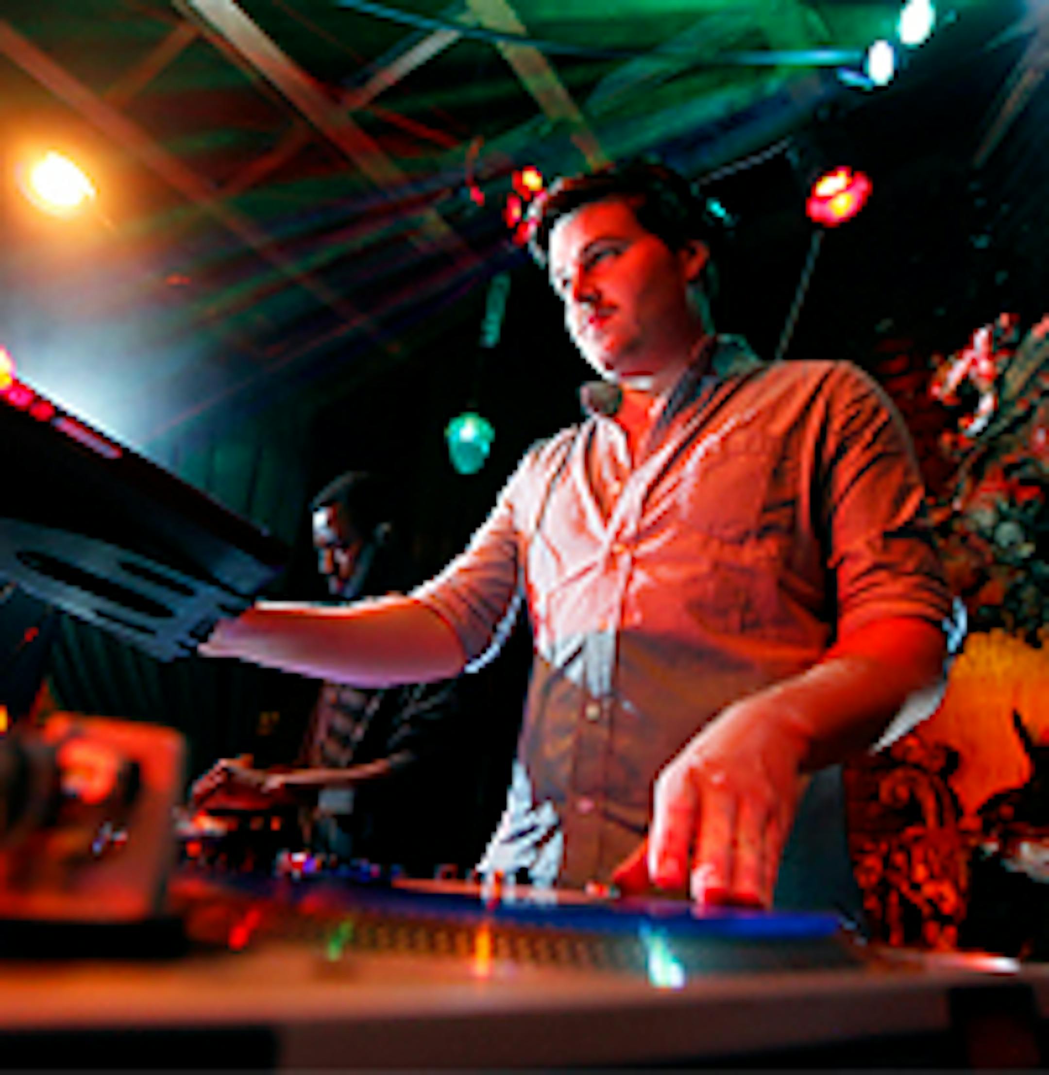 DJ Jonathan Ackerman performed for a crowd at the Kitty Kat Klub, even on his Birthday