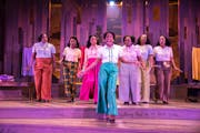 Nubia Monks, center, headlines as Celie in Theater Latte Da's production of "The Color Purple."