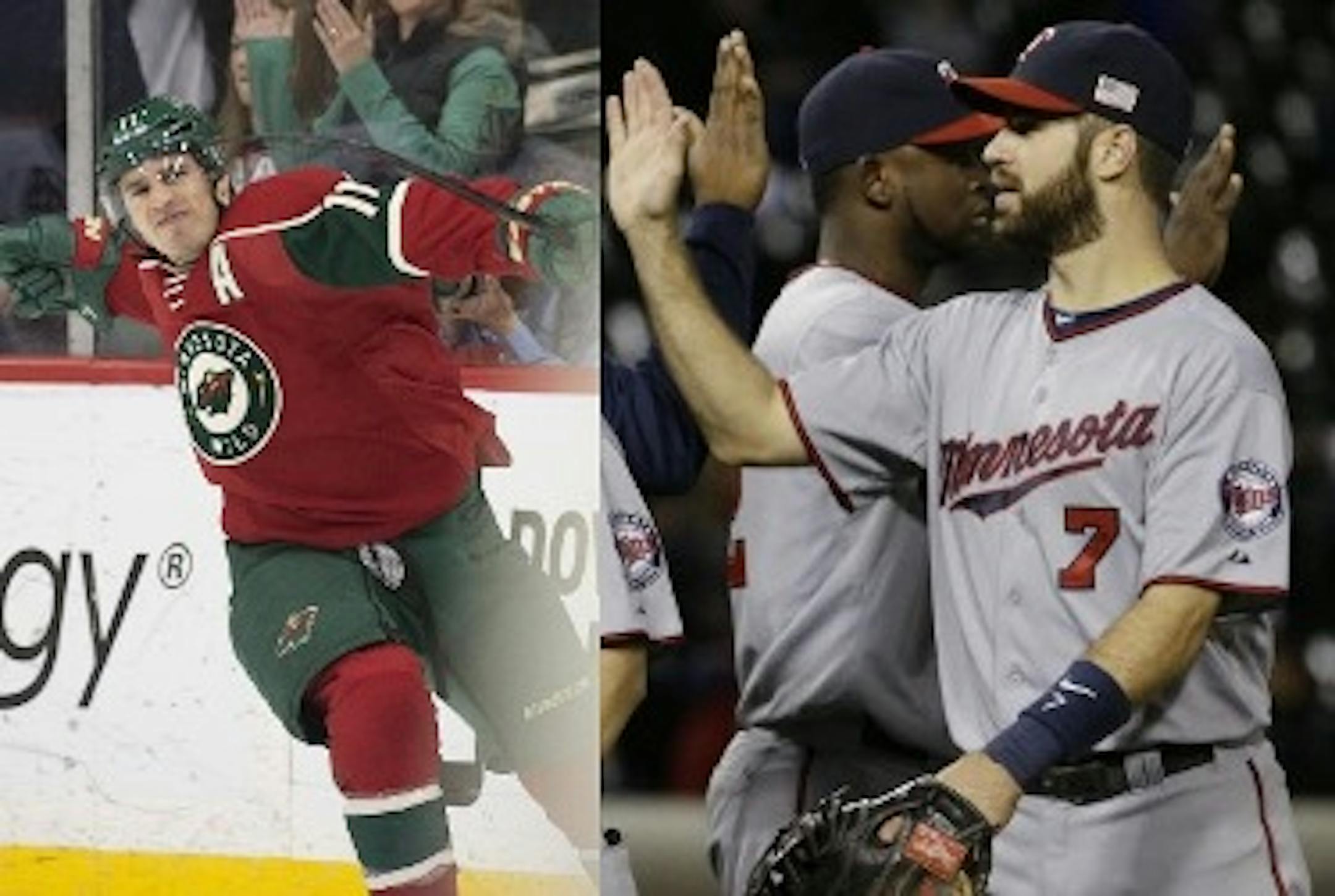 Zach Parise and Joe Mauer