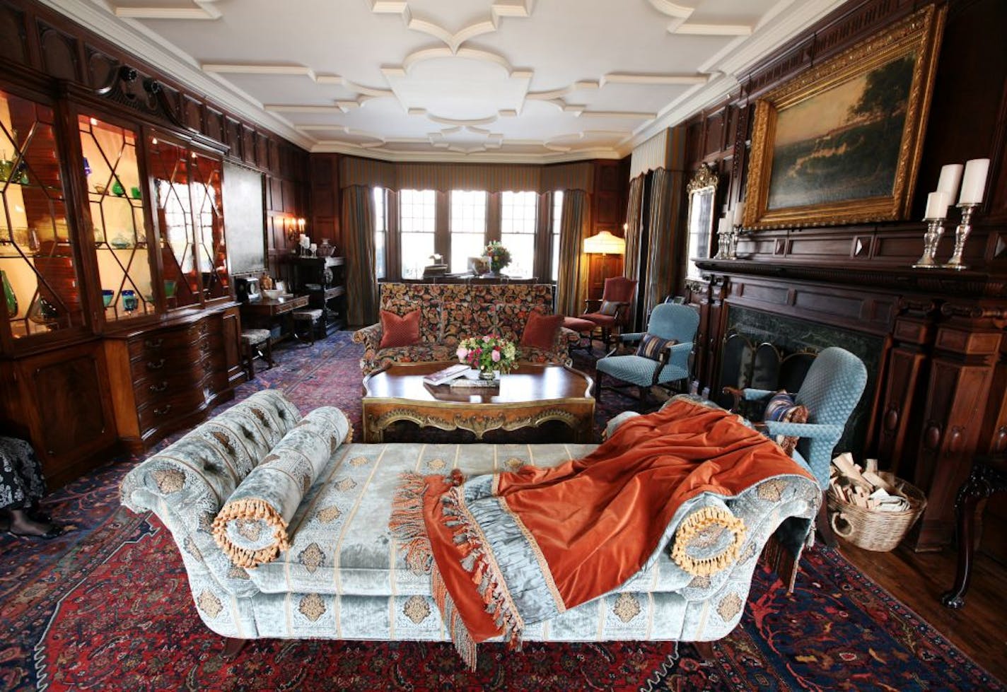 The drawing room in the Governor's Residence in St. Paul