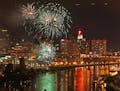 Fireworks display over downtown St. Paul in 2008, when they were part of the Taste of Minnesota festival.