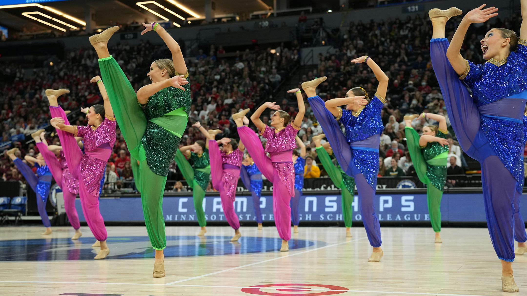 Eastview performs at the Class 3A MSHSL State High Kick Dance Tournament.