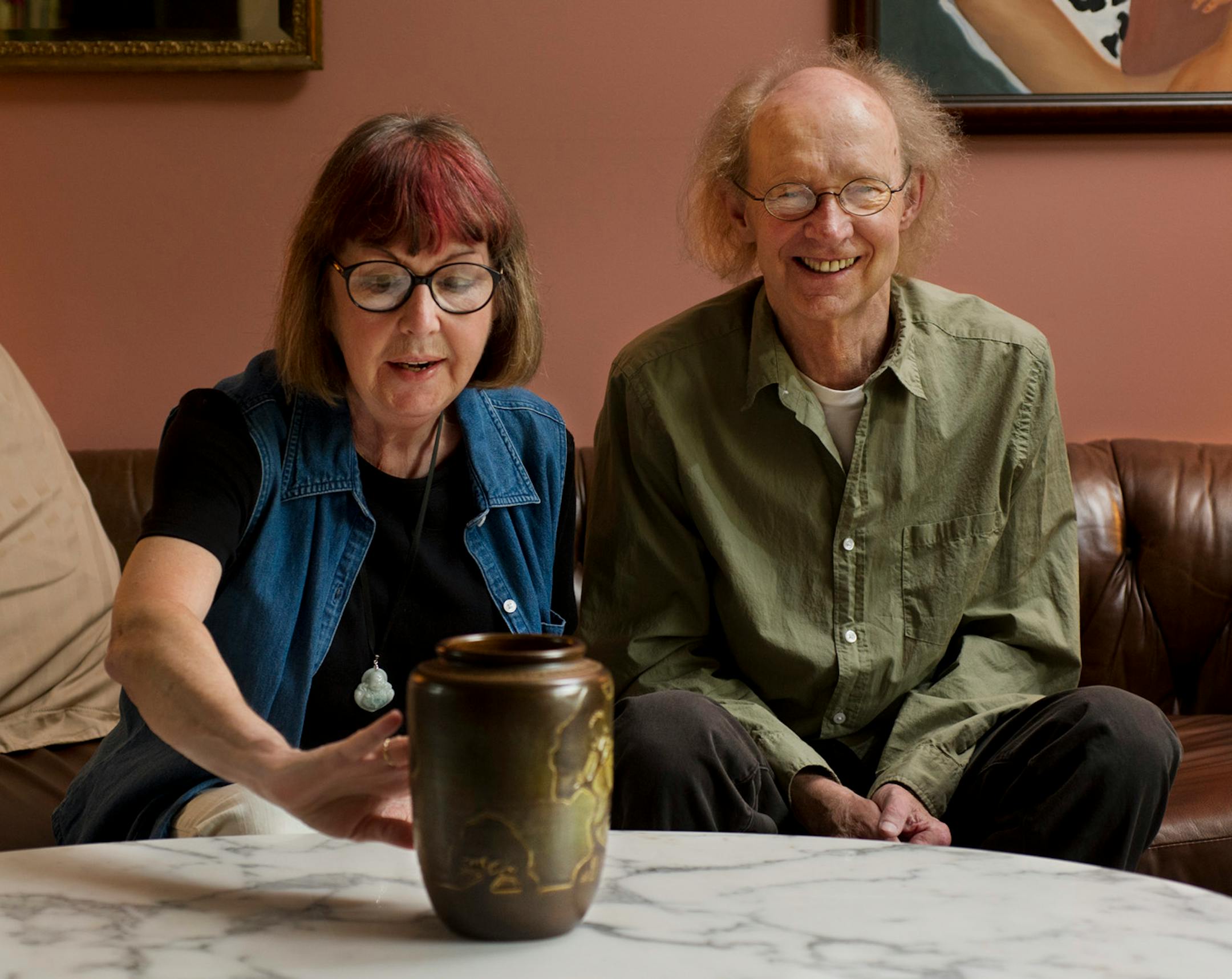 Tina Landeen is fine with tolerating their old vase, which was appraised at $14,000.