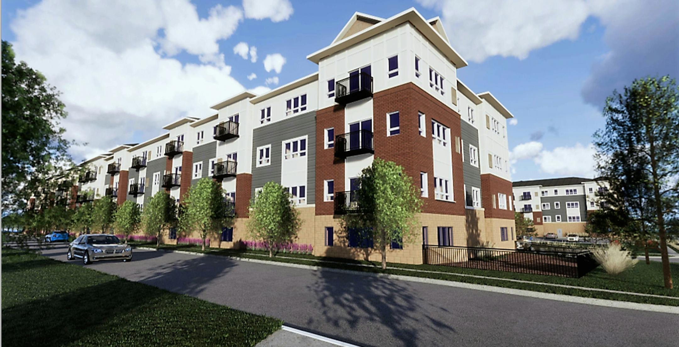 Affinity at Ramsey
Address: North of Sunwood Dr., Ramsey
Type: Senior housing
Units: 174
Developer: The Inland Group
Architect: Kaas Wilson Architects
Details: A new addition to Ramseyís walkable downtown district, known as the COR, is teed up for this year after city officials issued final approvals for a 174-unit senior housing project. The COR, short for the Center of Ramsey, is a 300-acre area centered around U.S. Highway 10/169 and the Ramsey Northstar Commuter Rail Station master-plan