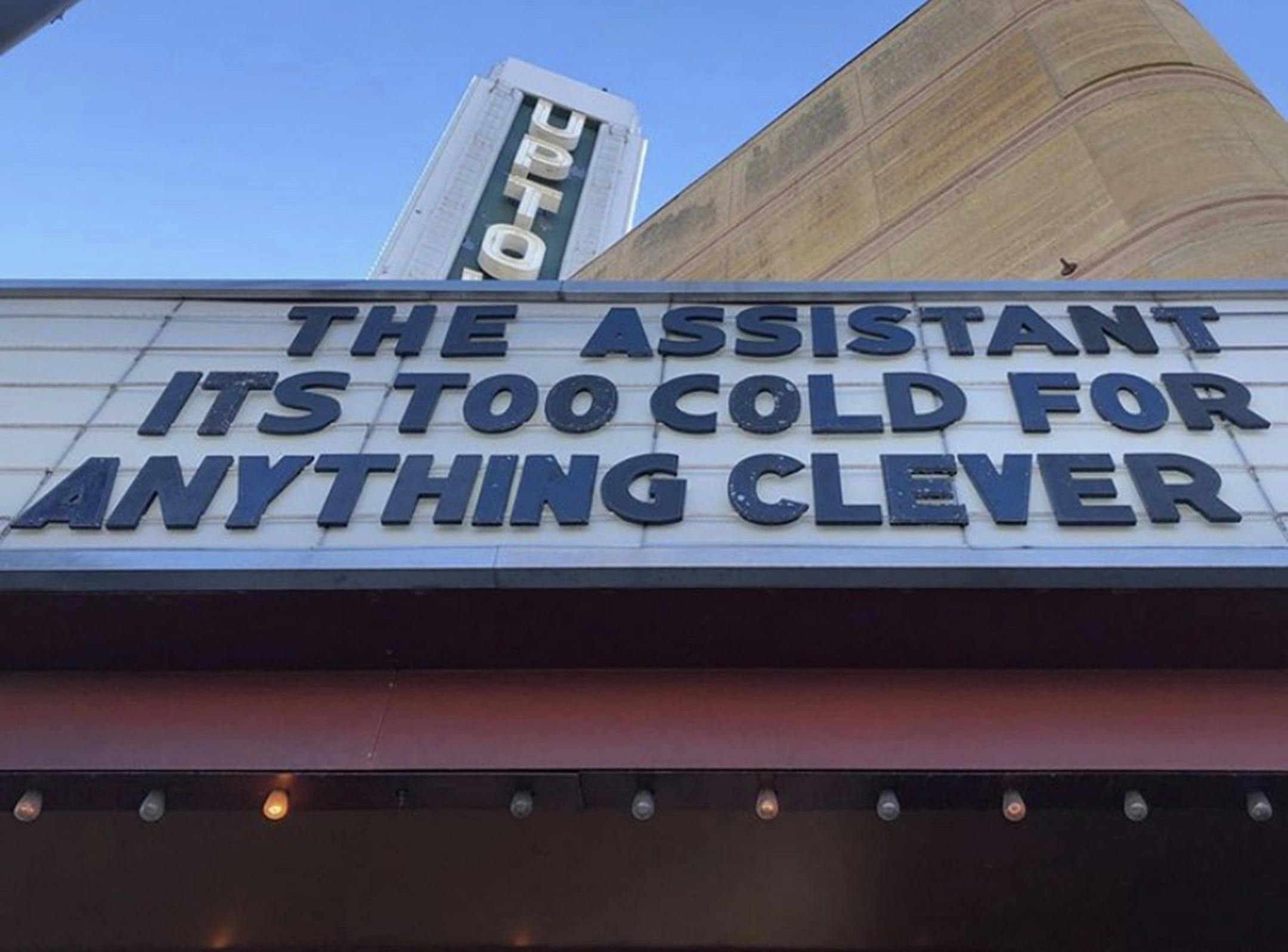 This kind of message has made the Uptown a weathercaster's fave.
