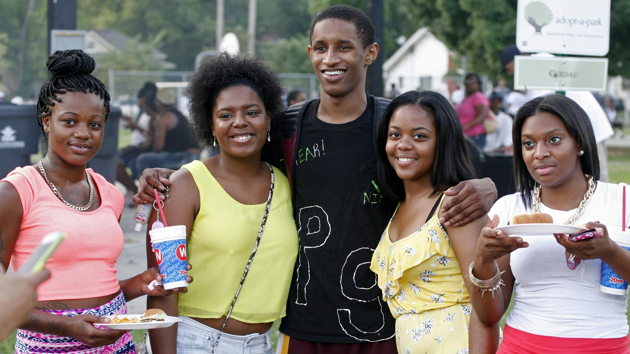 DeAndre Mathieu surrounds himself with friends and family every summer when he returns home to Tennessee.