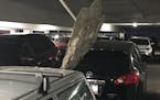 Fallen chunk of concrete forced the closure of the RiverCentre parking ramp.
