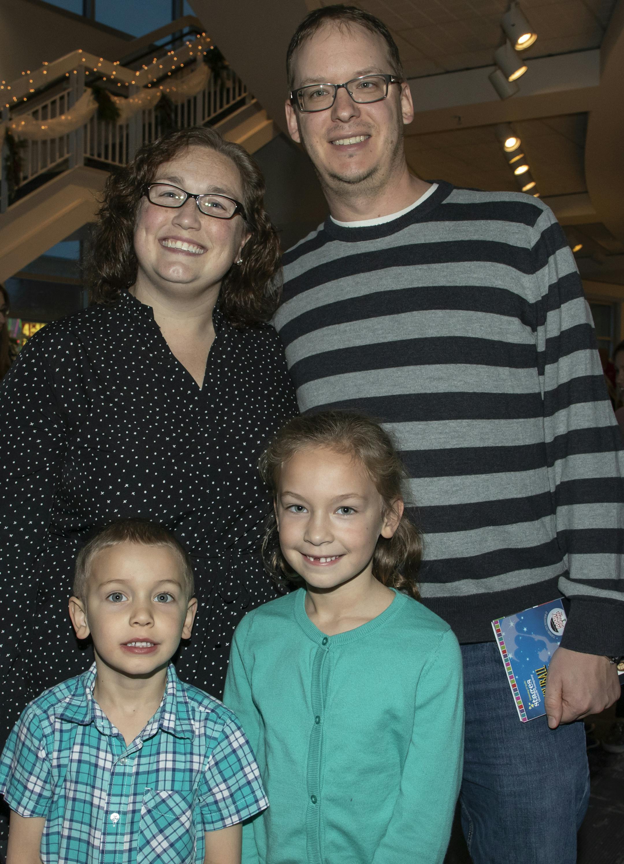 Nicole, Patrick, Keaton and Lucy Farrell.