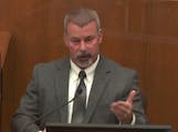 In this screen grab from video, Timothy Gannon, former Brooklyn Center police chief, testifies in the trial of former Brooklyn Center police officer K