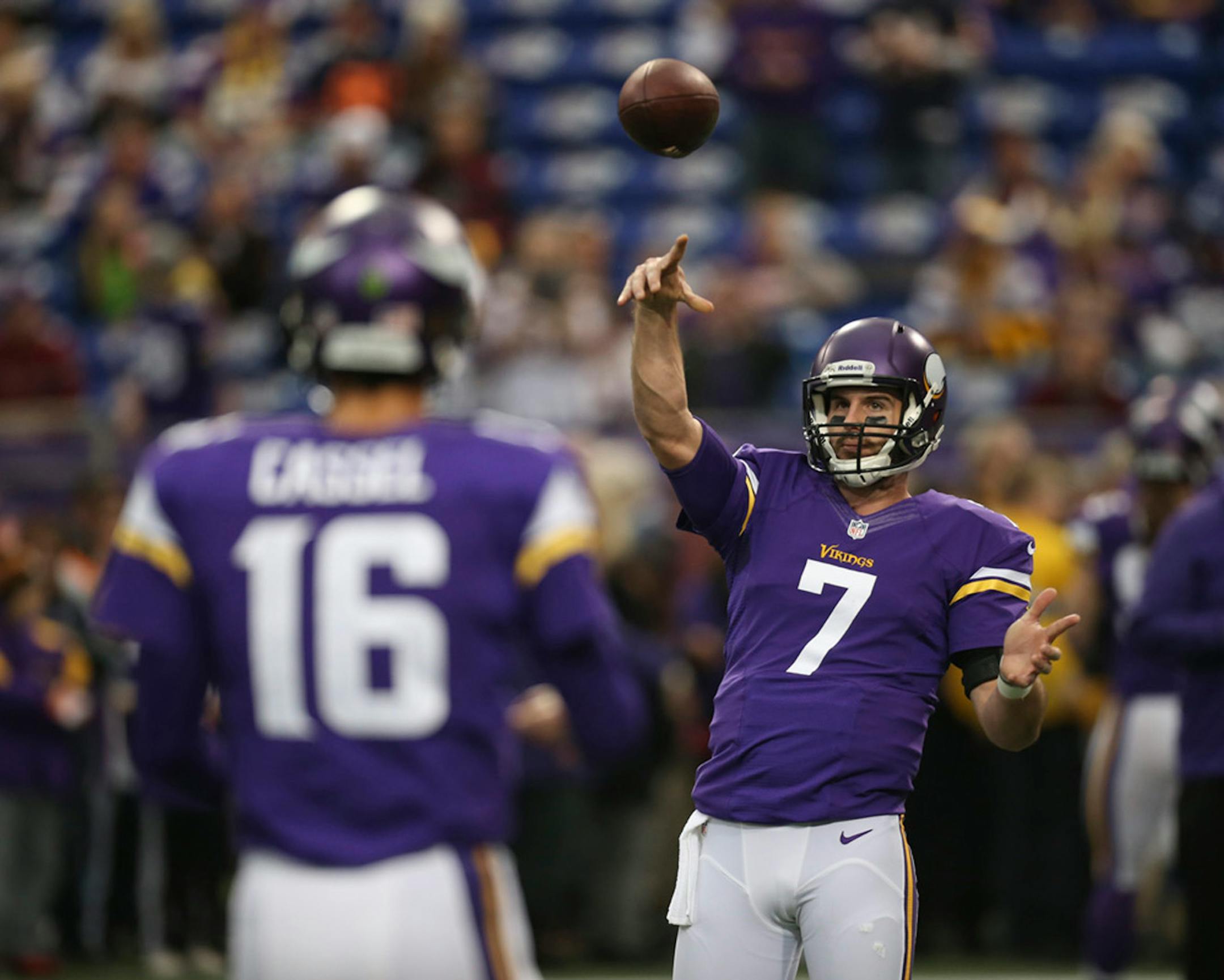 Christian Ponder and Matt Cassel.