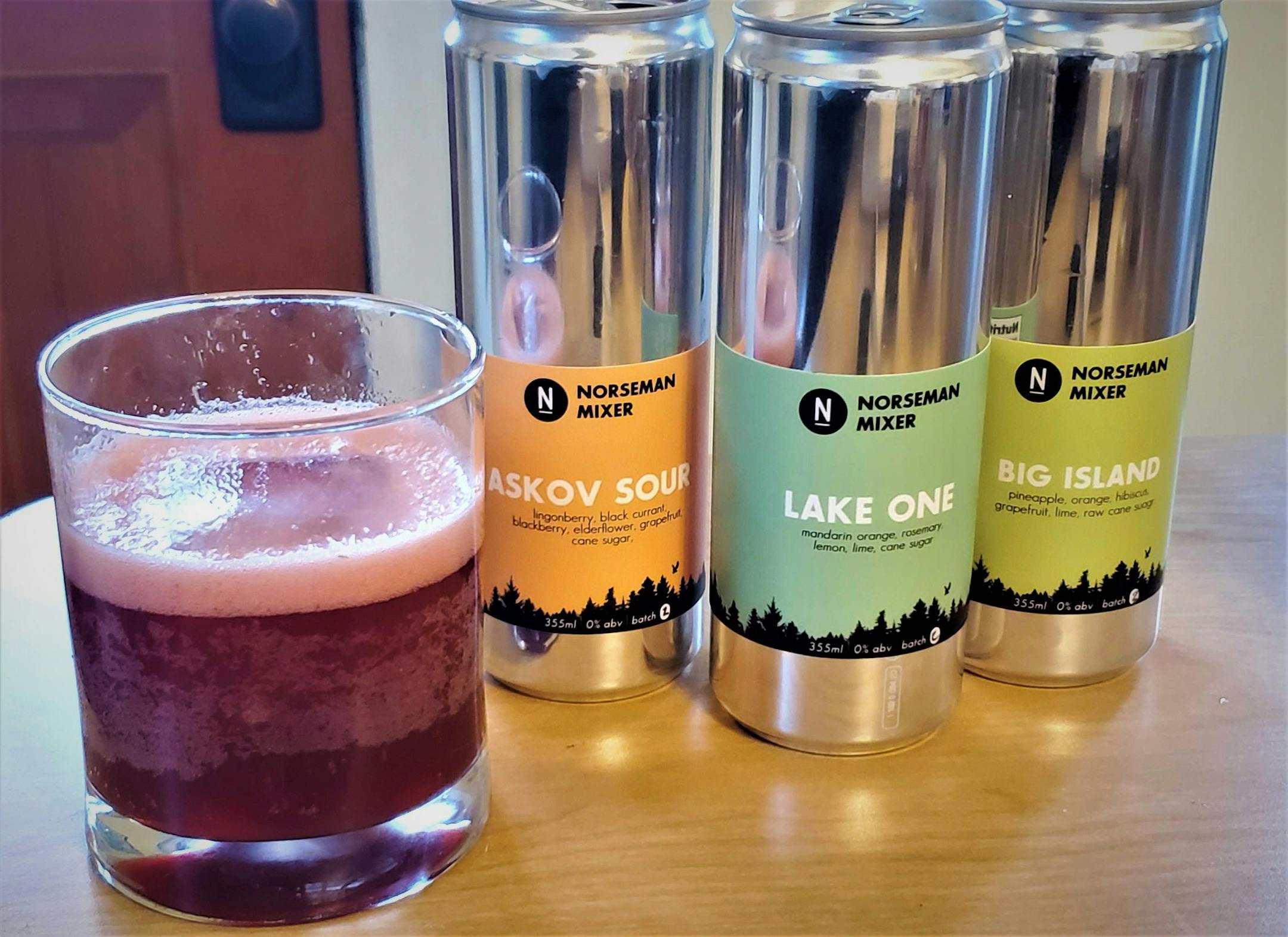 Mixers from Norseman Distillery.