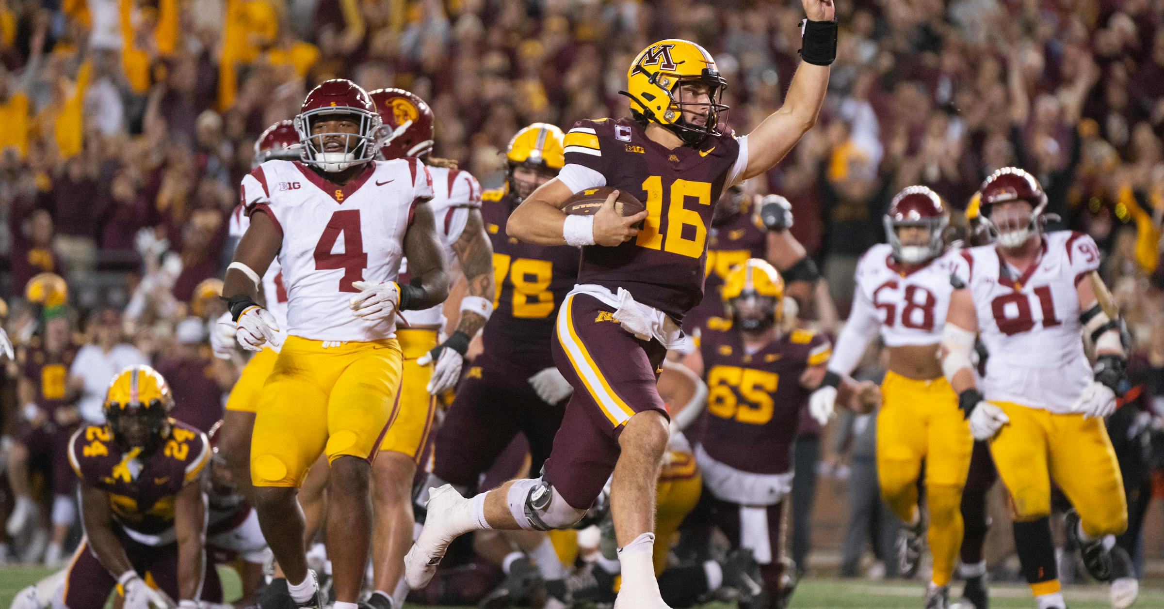 Gophers football has taken quarterback Max Brosmer and his parents for a wild ride, with Camp Randall next Gophers football has taken quarterback Max Brosmer and his parents for a wild ride, with Camp Randall next