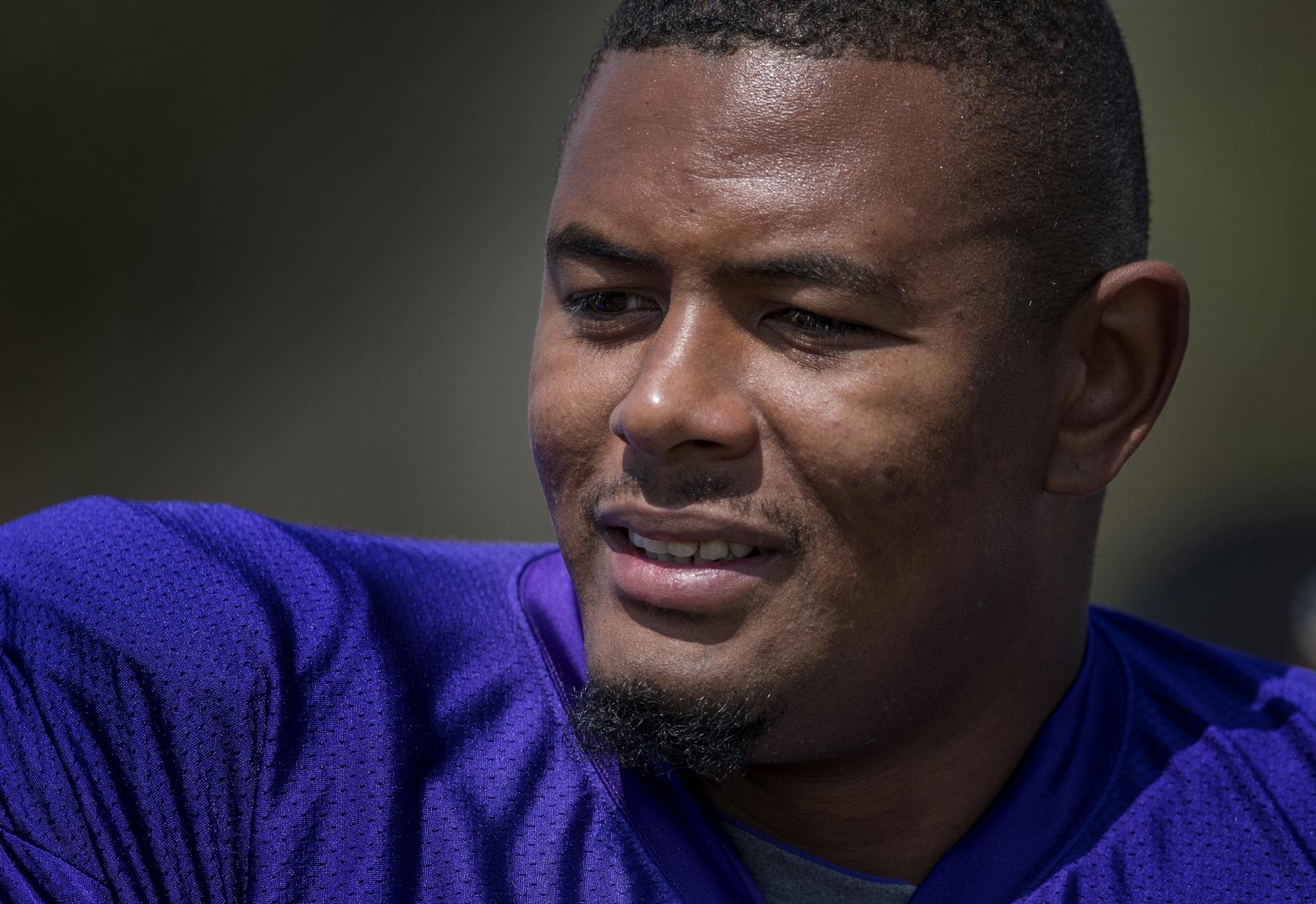Minnesota Vikings offensive lineman Rashod Hill (69). ] CARLOS GONZALEZ ï cgonzalez@startribune.com - August 2, 2017, Mankato, MN, Minnesota State University Mankato, Minnesota Vikings Training Camp, NFL