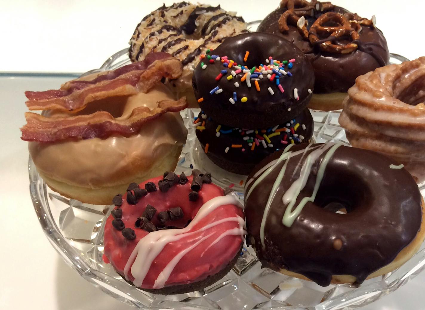 Donuts from Angel Food Bakery at MSP. Photo by Amelia Rayno