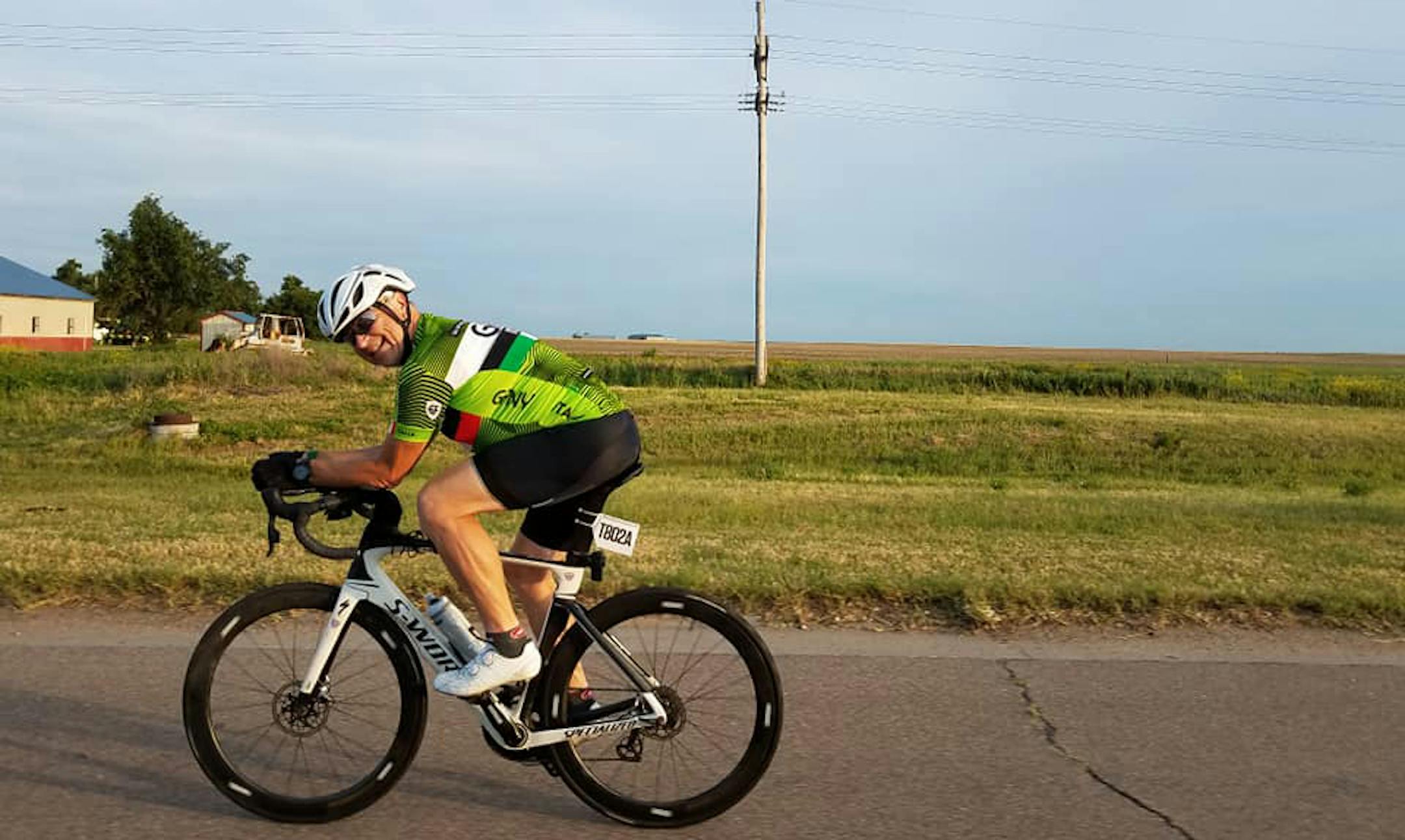 Tom Niccum of the Scorchers during this summer's Ride Across America. ORG XMIT: Fm_kgOkImRaKUA67gsxB