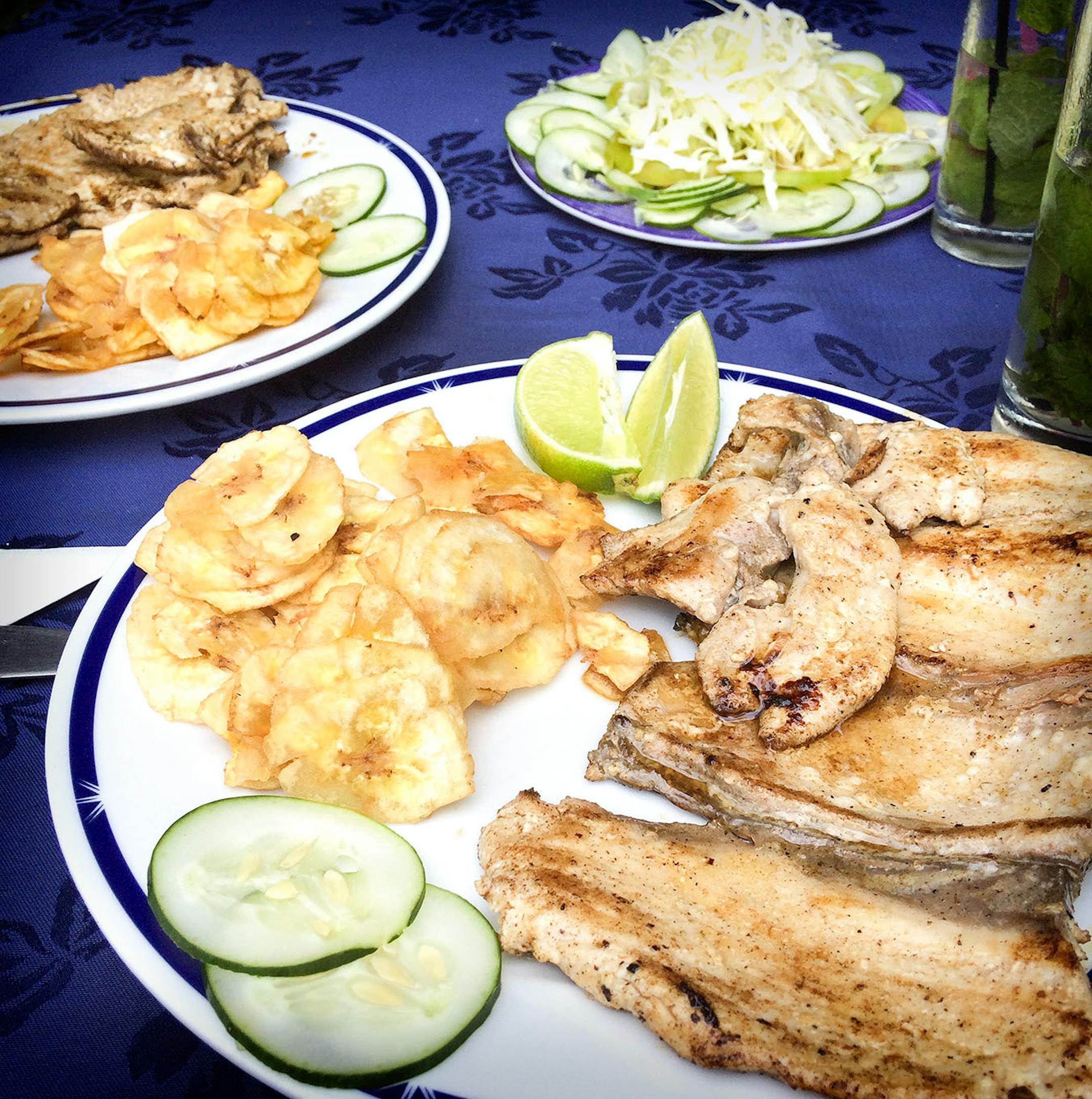Fresh grilled fish with lime and plantains in Matanzas. [ Photos by Amelia Rayno
The Minneapolis Star Tribune