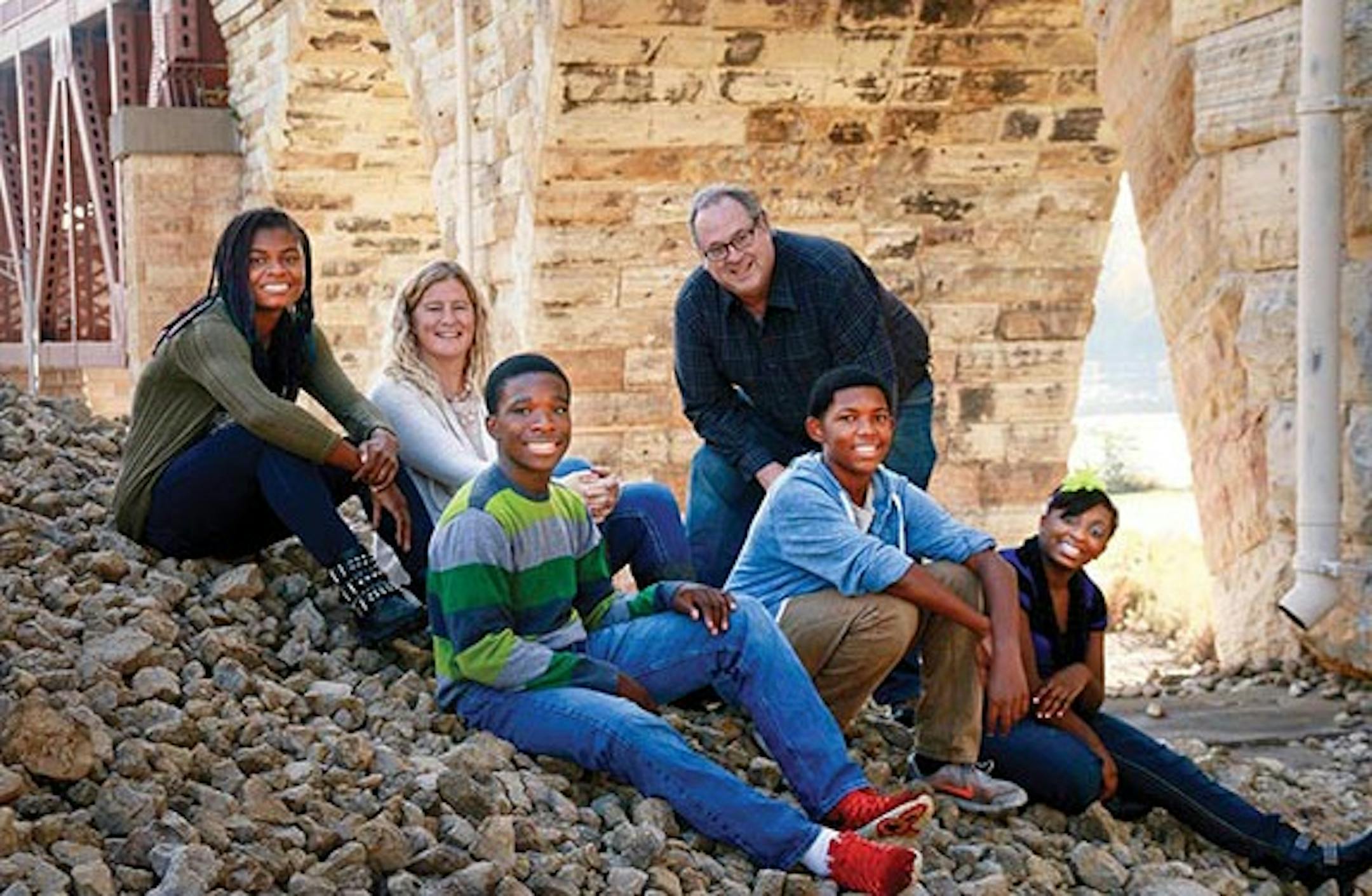 Akila Green, far right, with parents, Barb and Michael, and siblings, from the left, Imani, Zeke and Hezekiah.