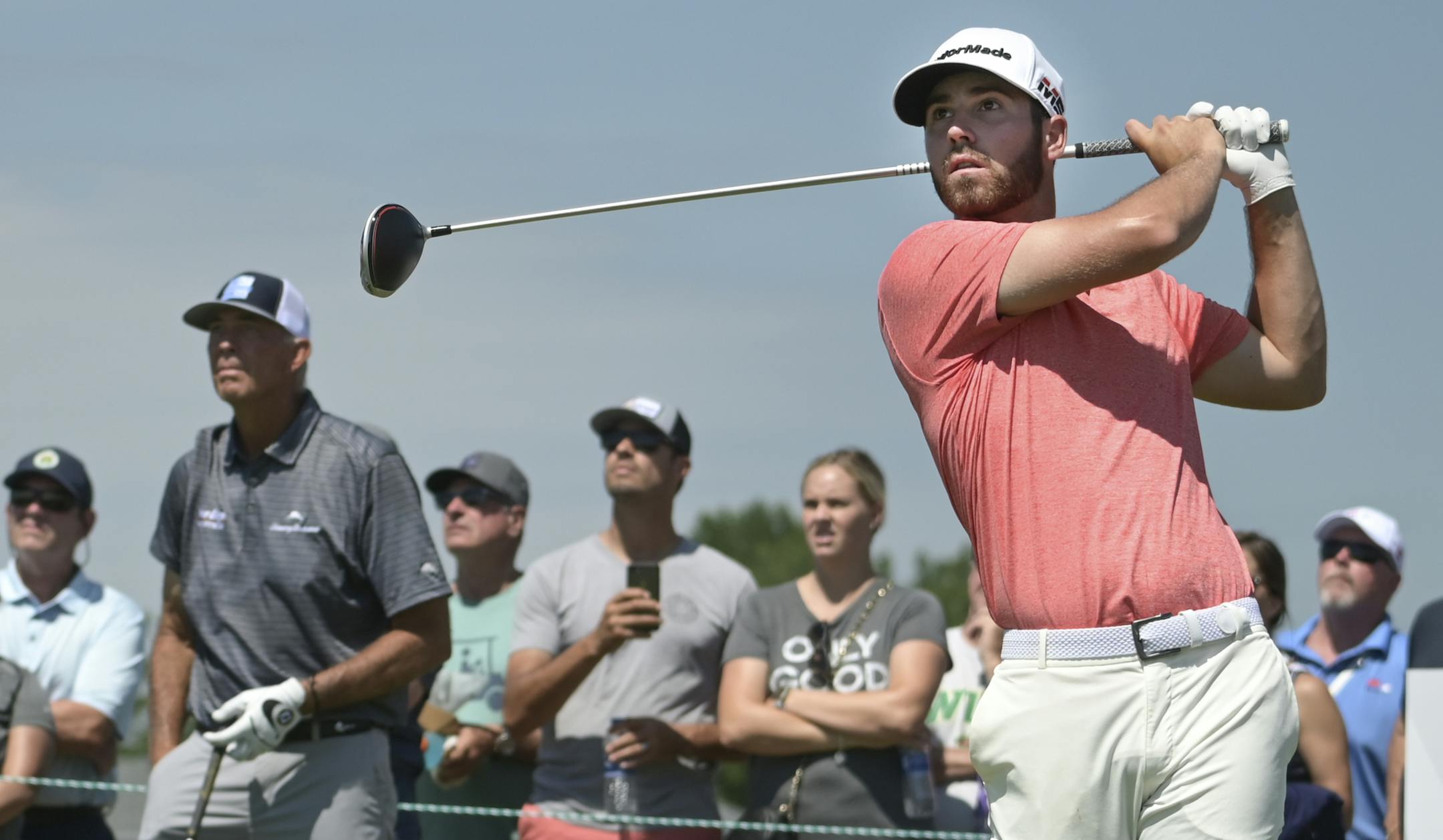 Matthew Wolff teed off from the eighth hole Saturday as Tom Lehman watched. ] Aaron Lavinsky &#xa5; aaron.lavinsky@startribune.com The third round of the 3M Open was held Saturday, July 6, 2019 at TPC Twin Cities in Blaine, Minn.