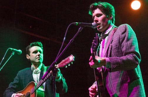 Page Burkum & Jack Torrey of The Cactus Blossoms perform at the Palace Theatre on the second night of its reopening. Photo By: Matt Weber