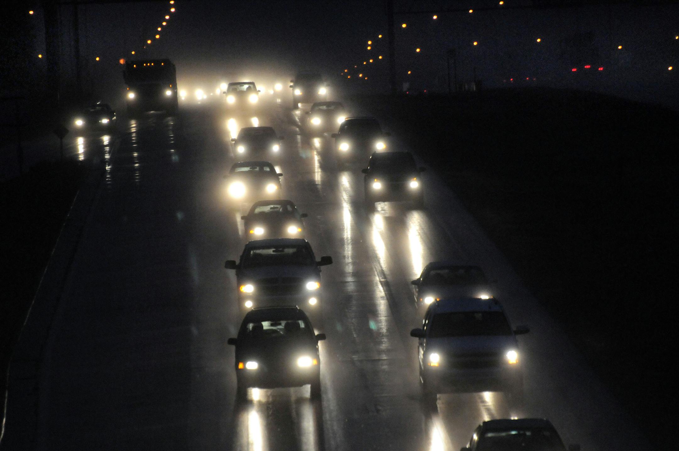 Rush hour traffic on 169 looking south towards the Bloomington Ferry Bridge. Scott County is horrified, Dakota less so, by the new Met Council transportation plan. It calls for essentially nothing new by way of highway expansion for a county suffering from severe rush hour congestion getting over the Minnesota River bridge to job-heavy 494 corridor and downtown.